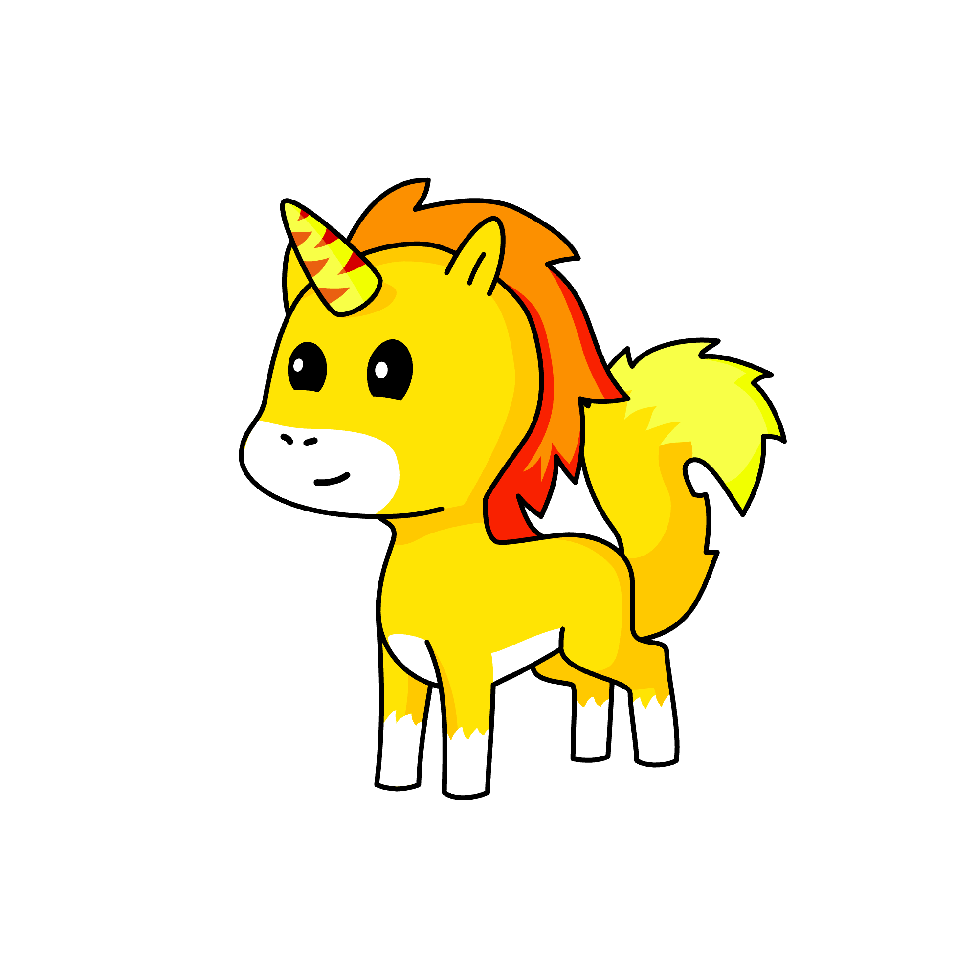 Gold, the unicorn