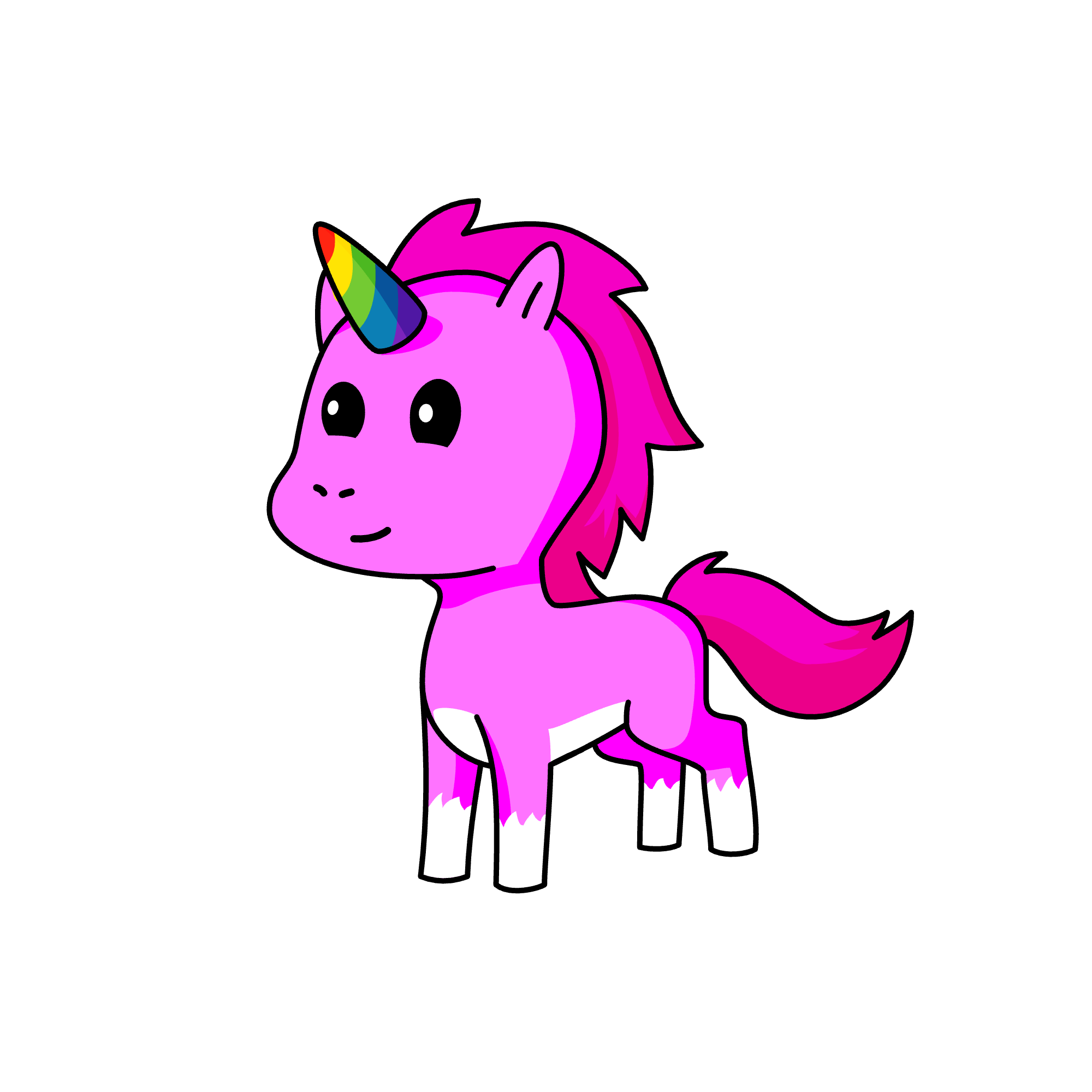 Pink, the unicorn