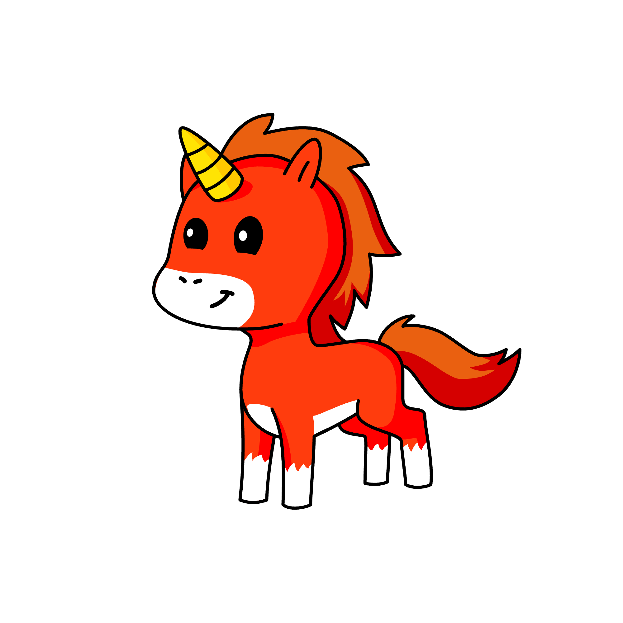 Red, the unicorn