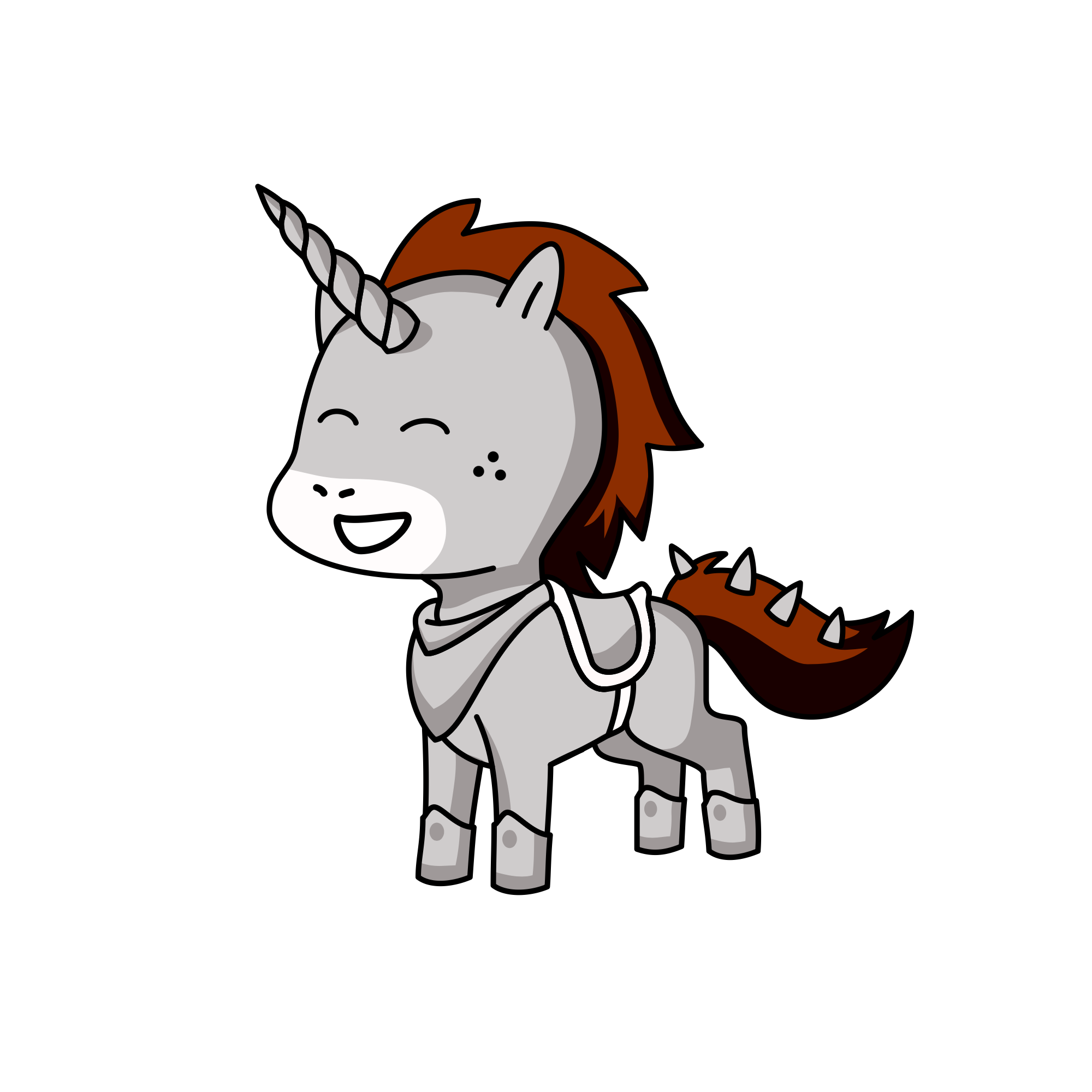Sir knight , the unicorn