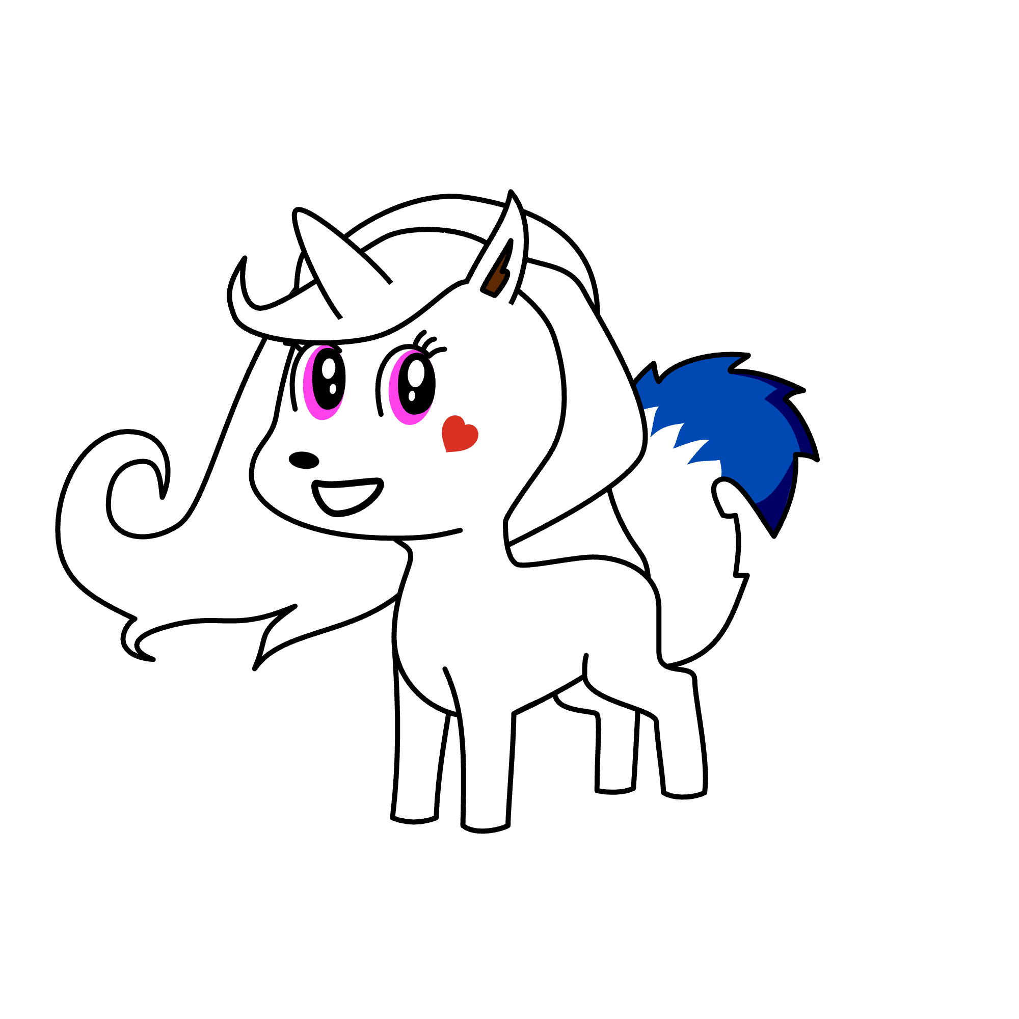 Arctic fox, the unicorn