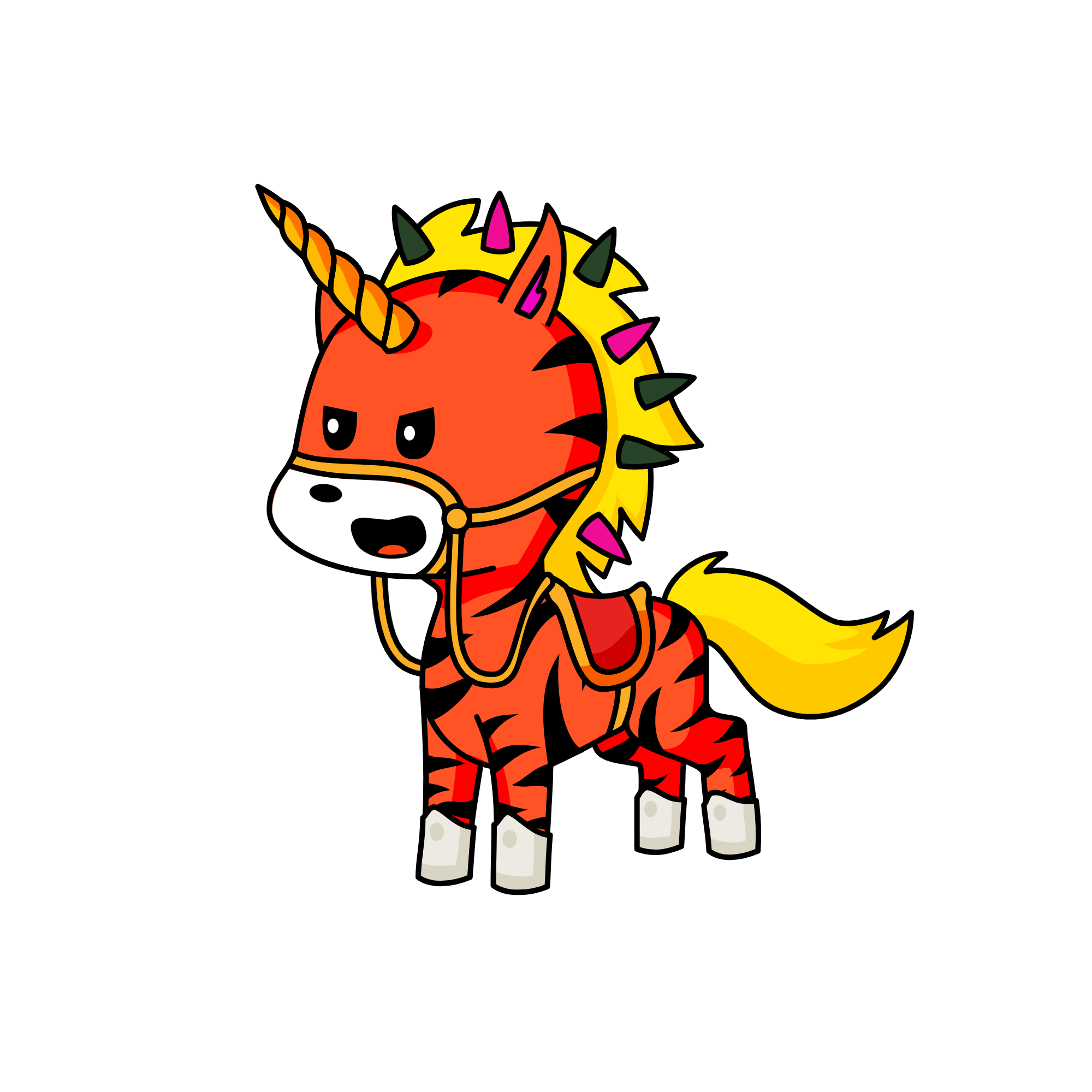 Tiger unicorn, the unicorn