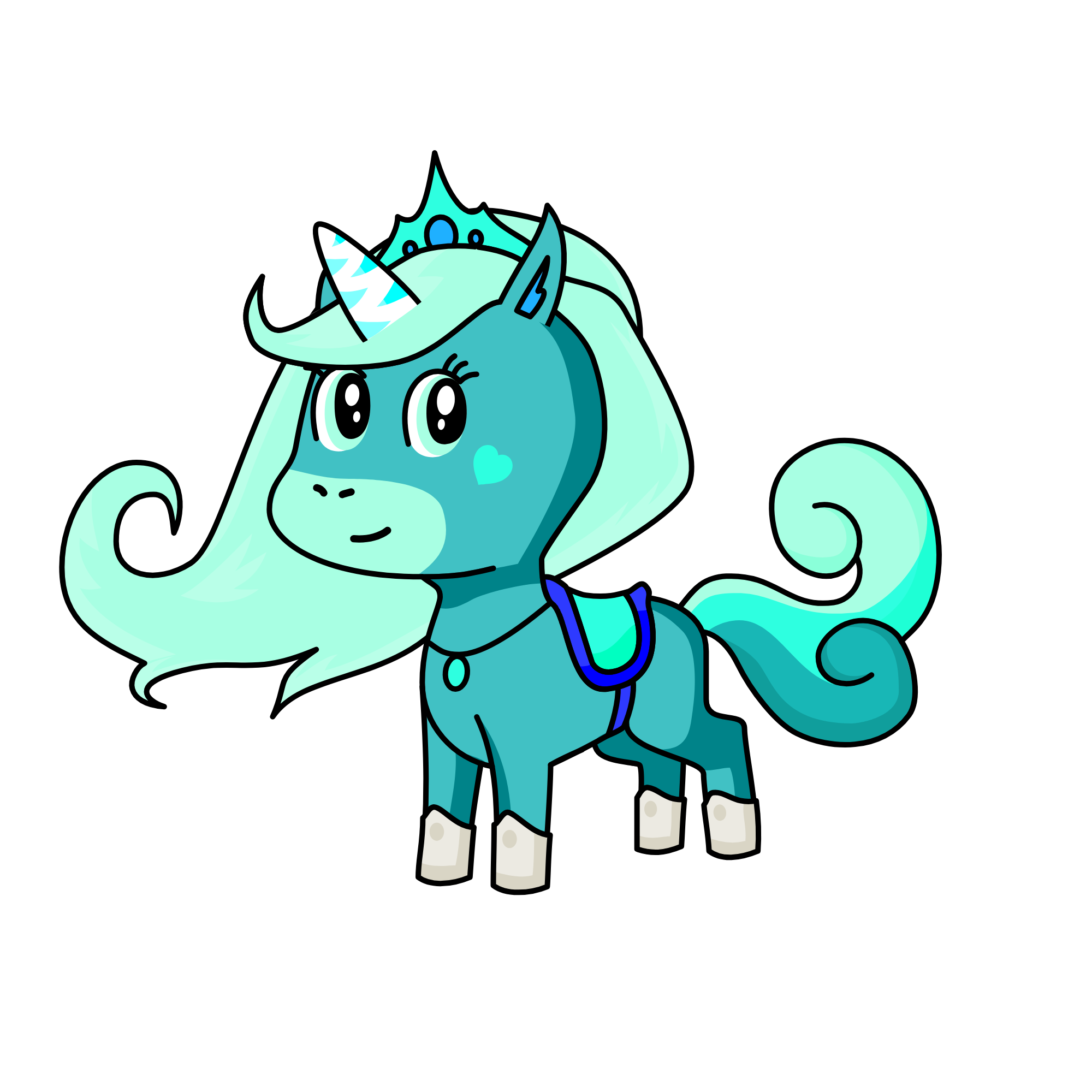 Crystal, the unicorn