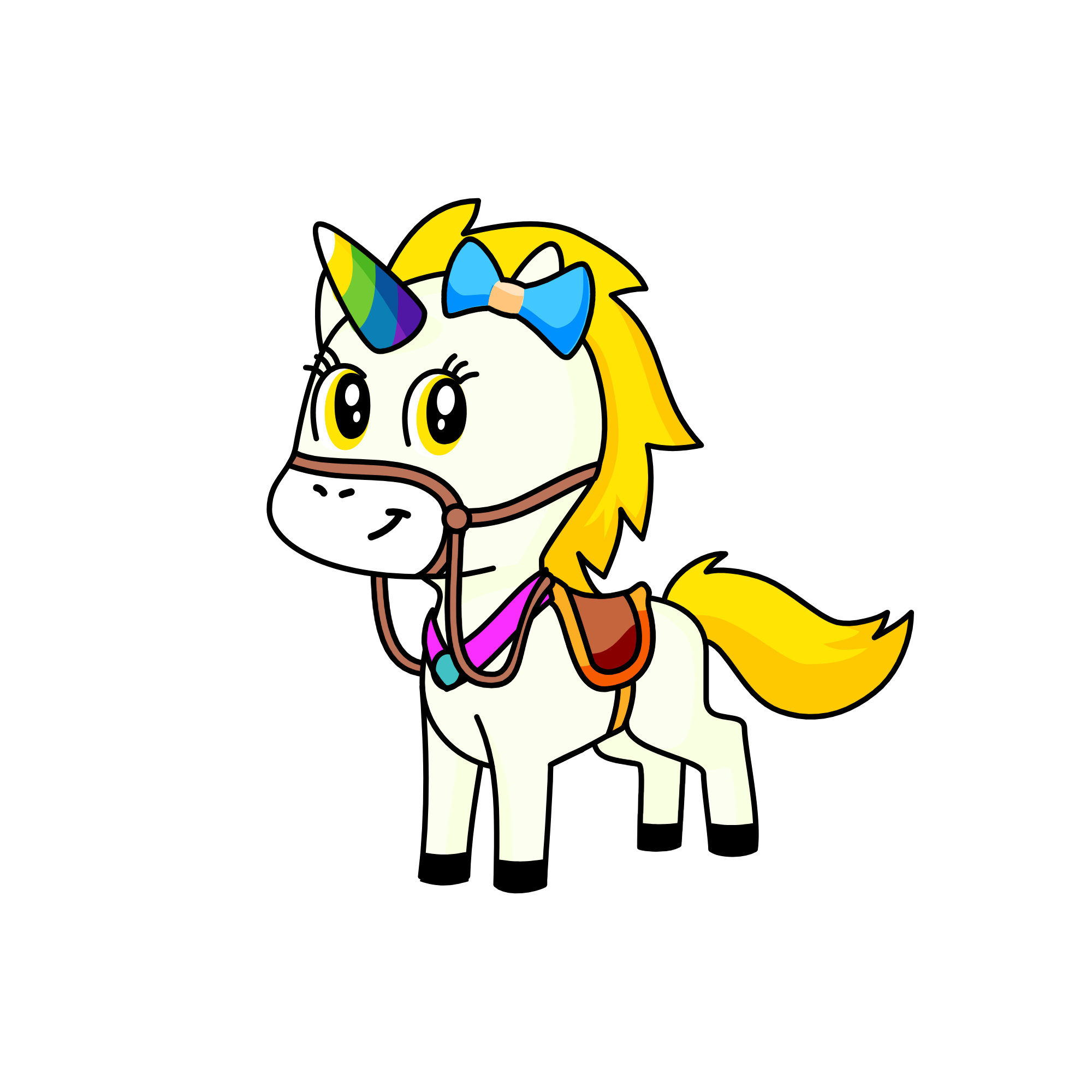 cầu vồng cute, the unicorn