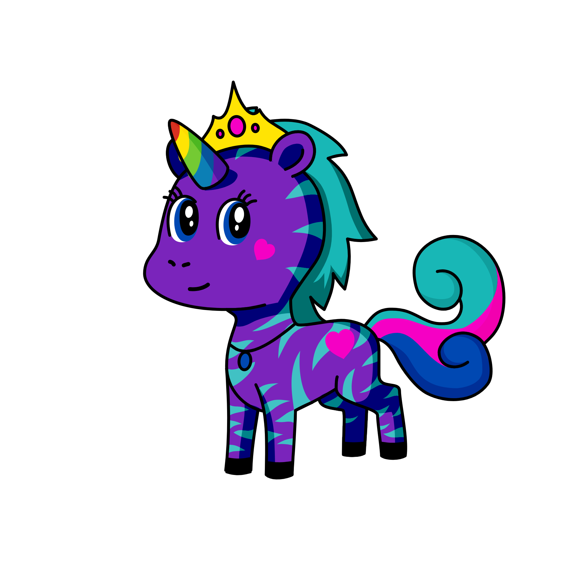Moonlight, the unicorn