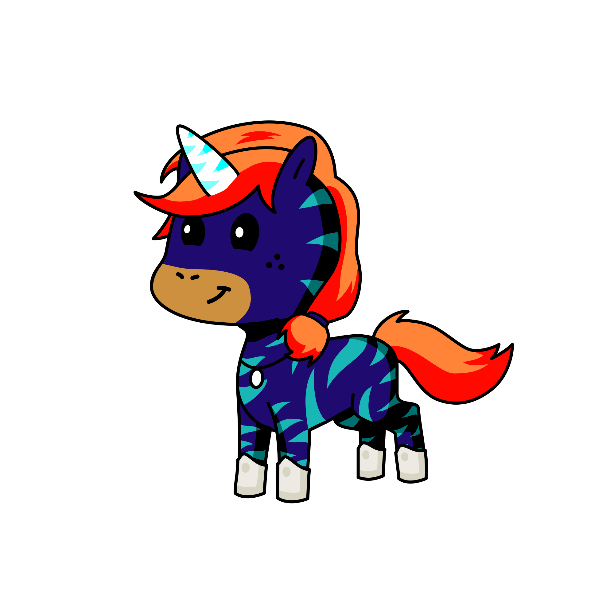 Glitter, the unicorn