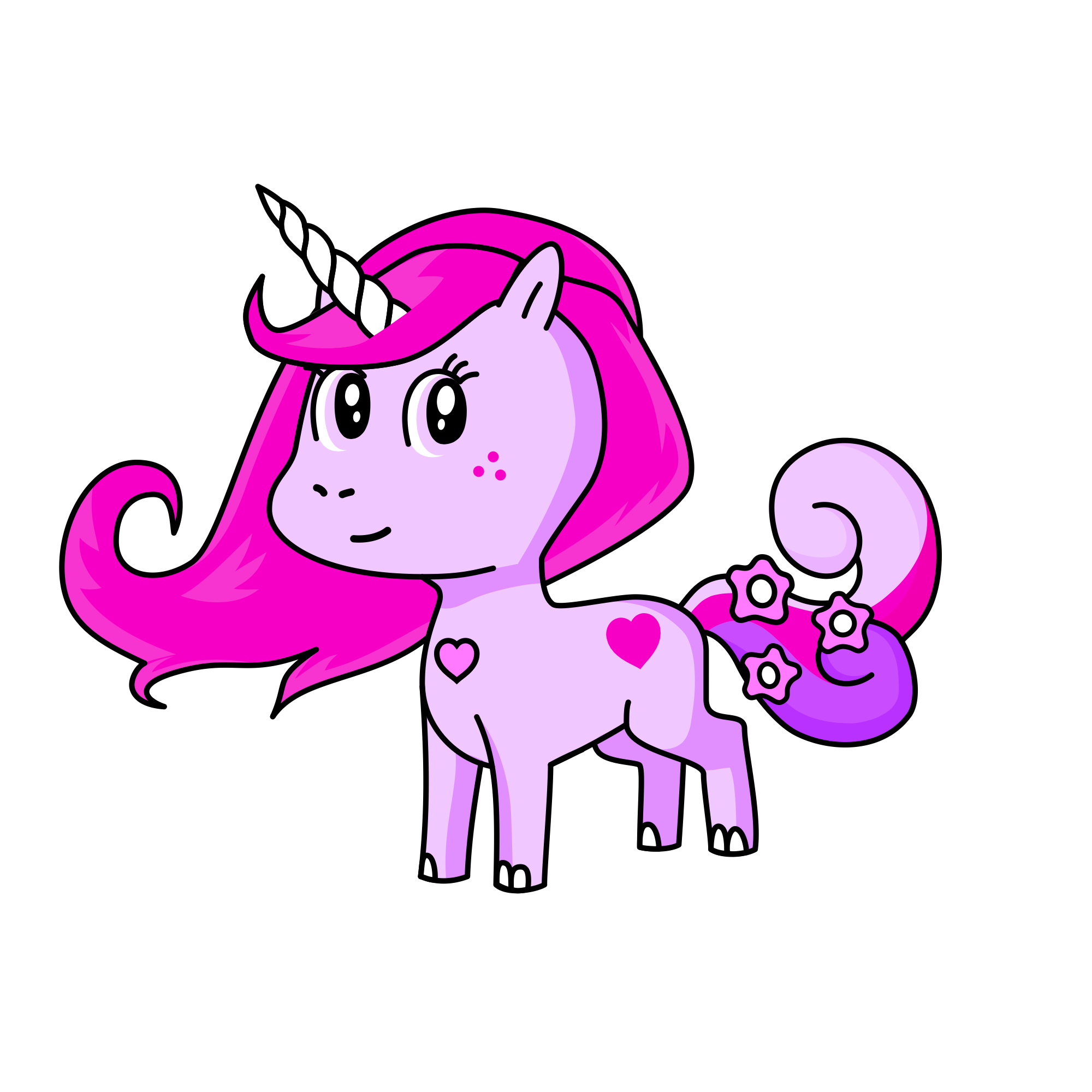 🩷, the unicorn