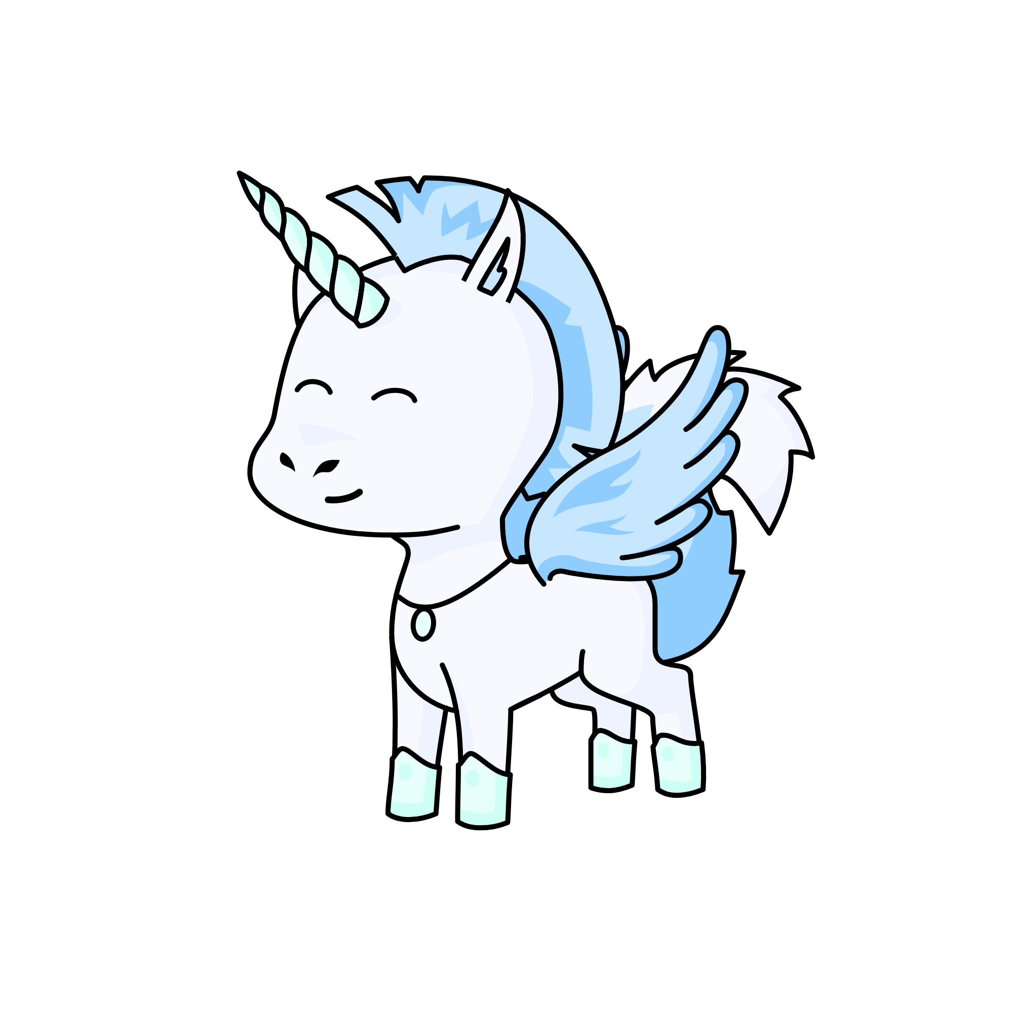 Winter, the unicorn