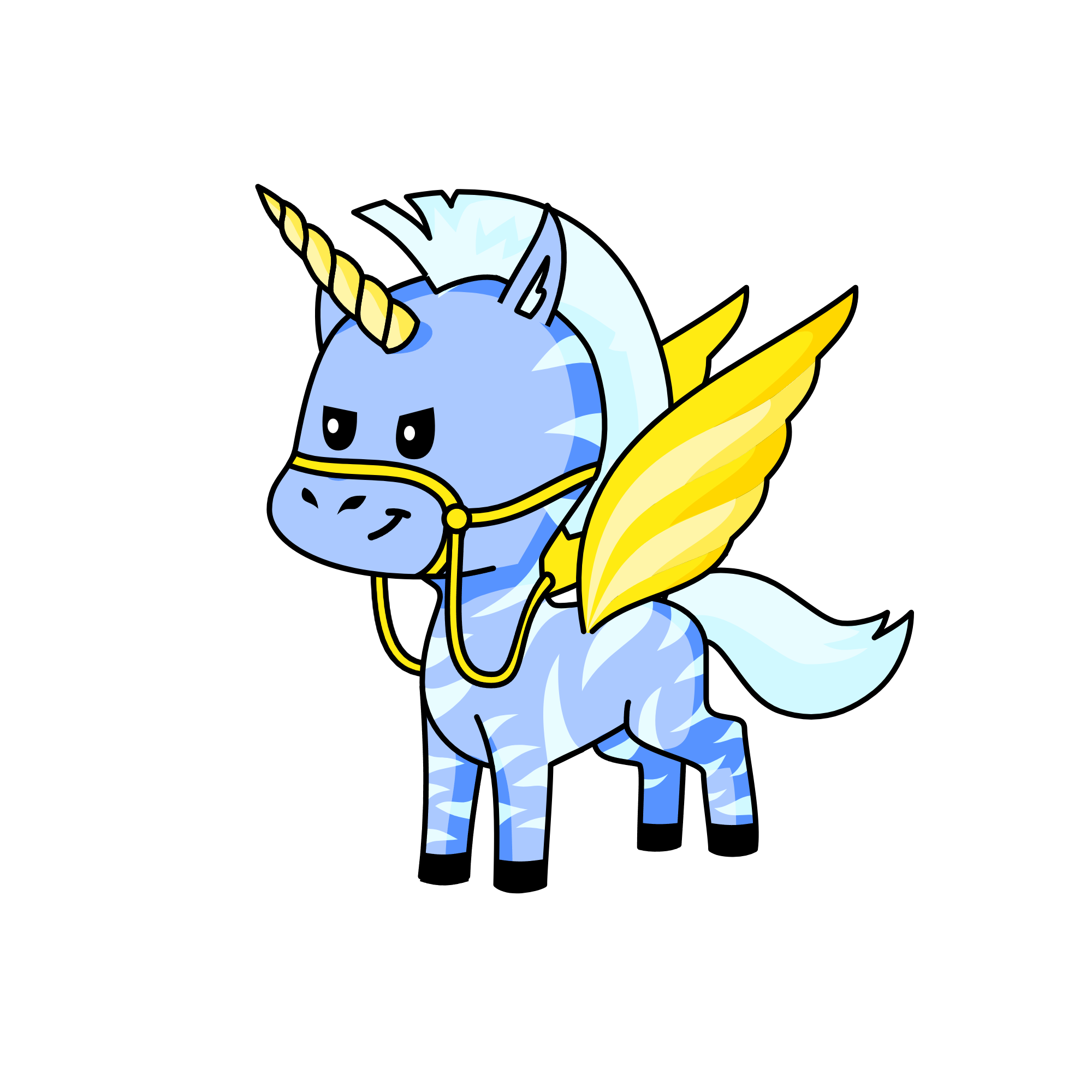 Zepher, the fastest steed, the unicorn