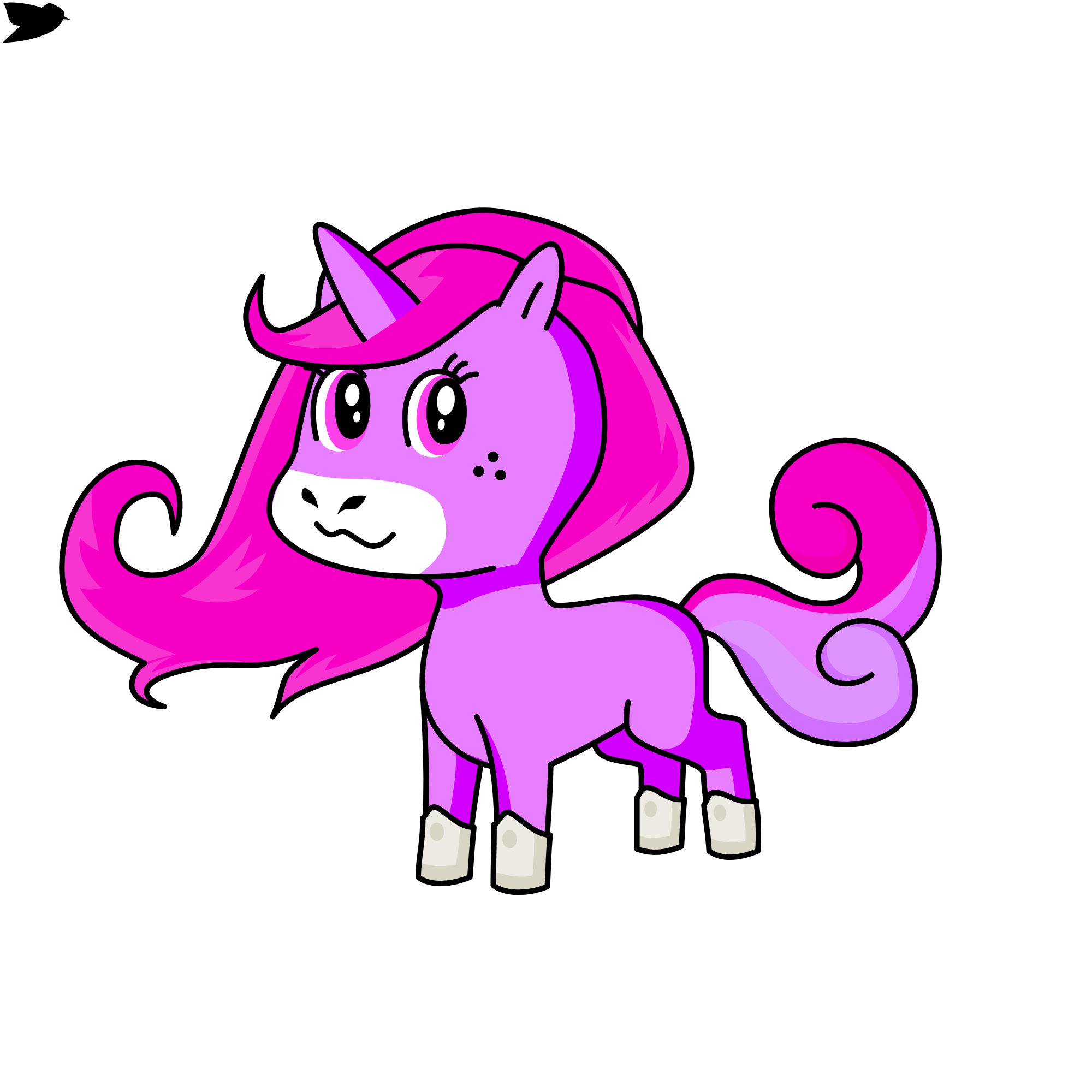 Rozochka, the unicorn