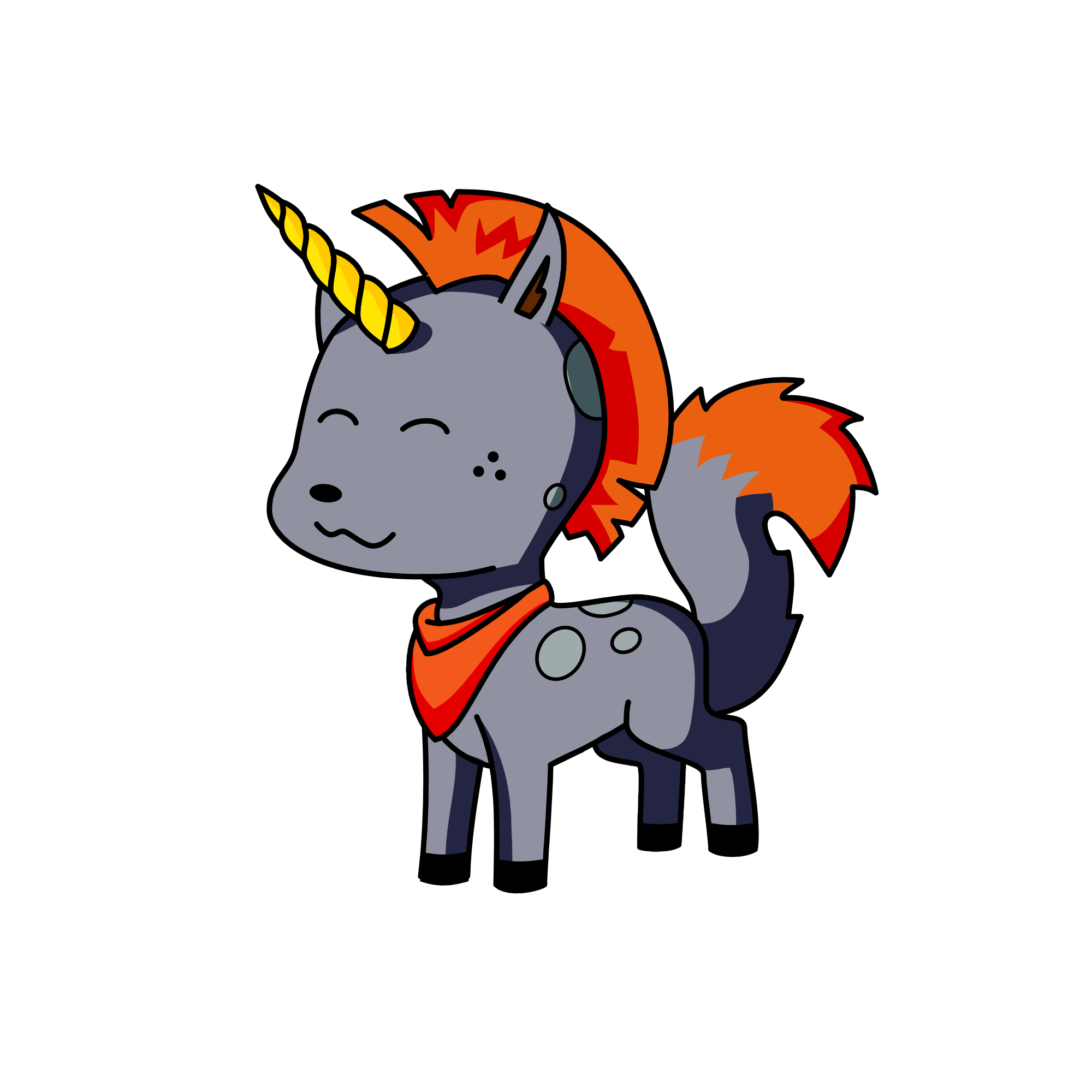 Wolfy, the unicorn