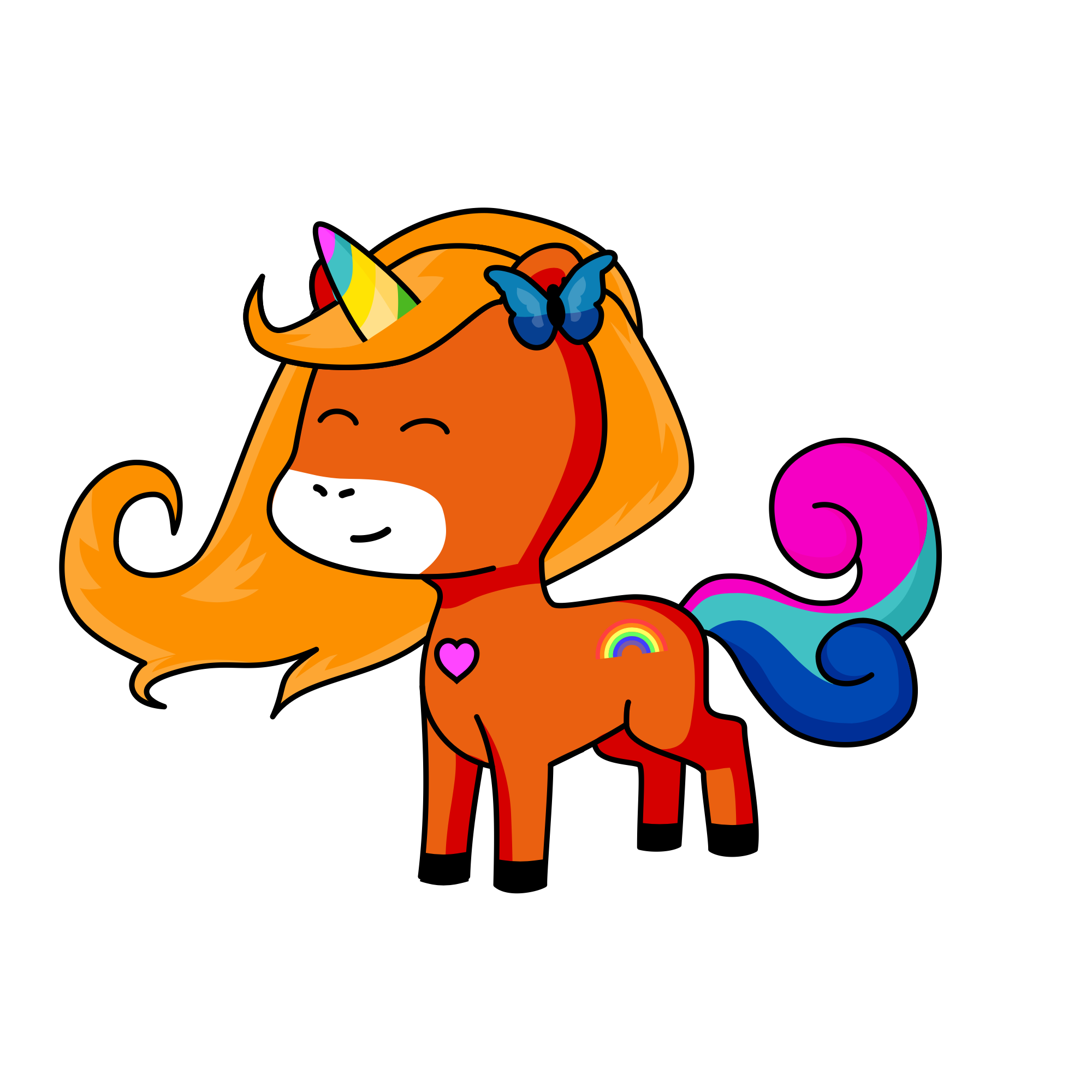 Scarlet, the unicorn