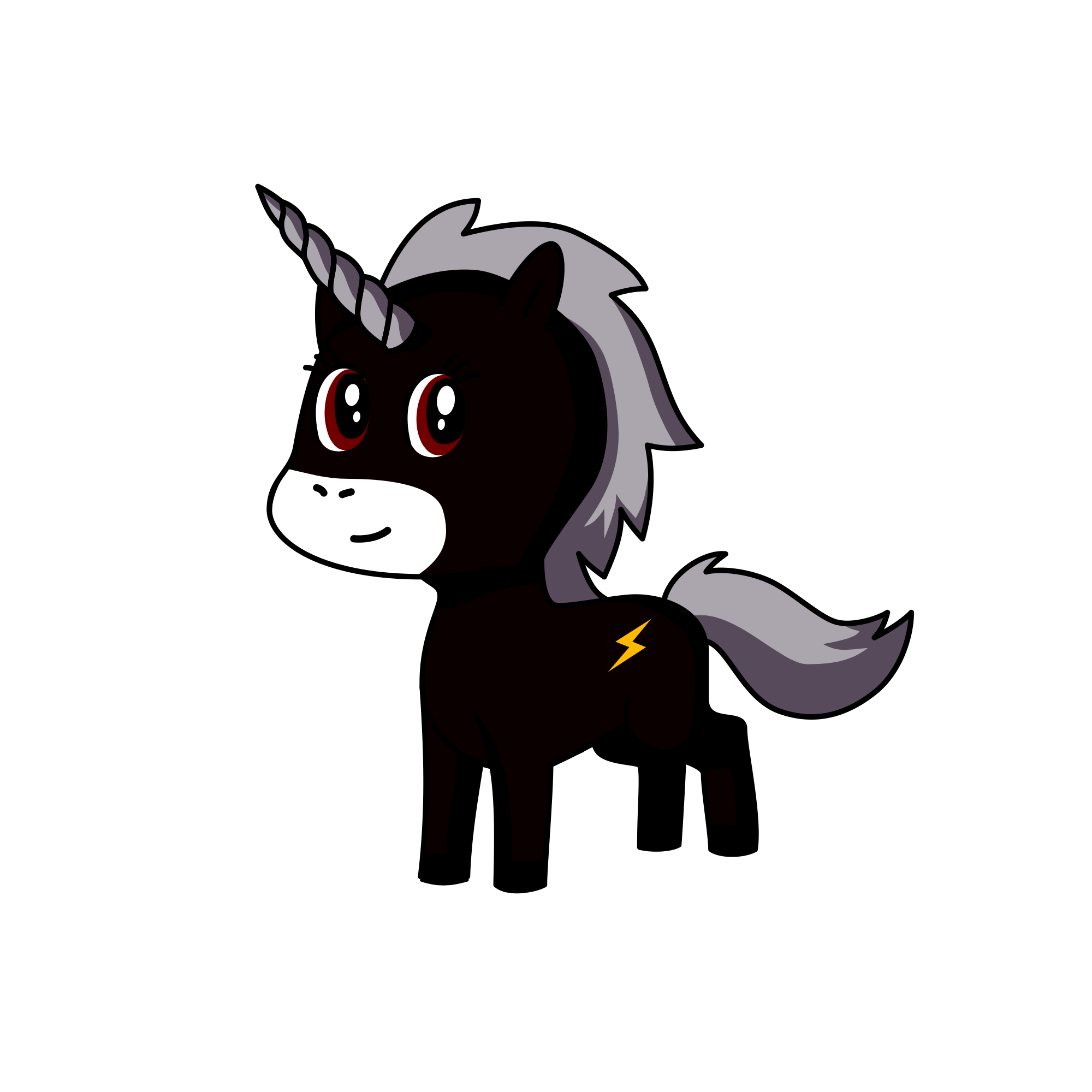 Shadow Queen, the unicorn