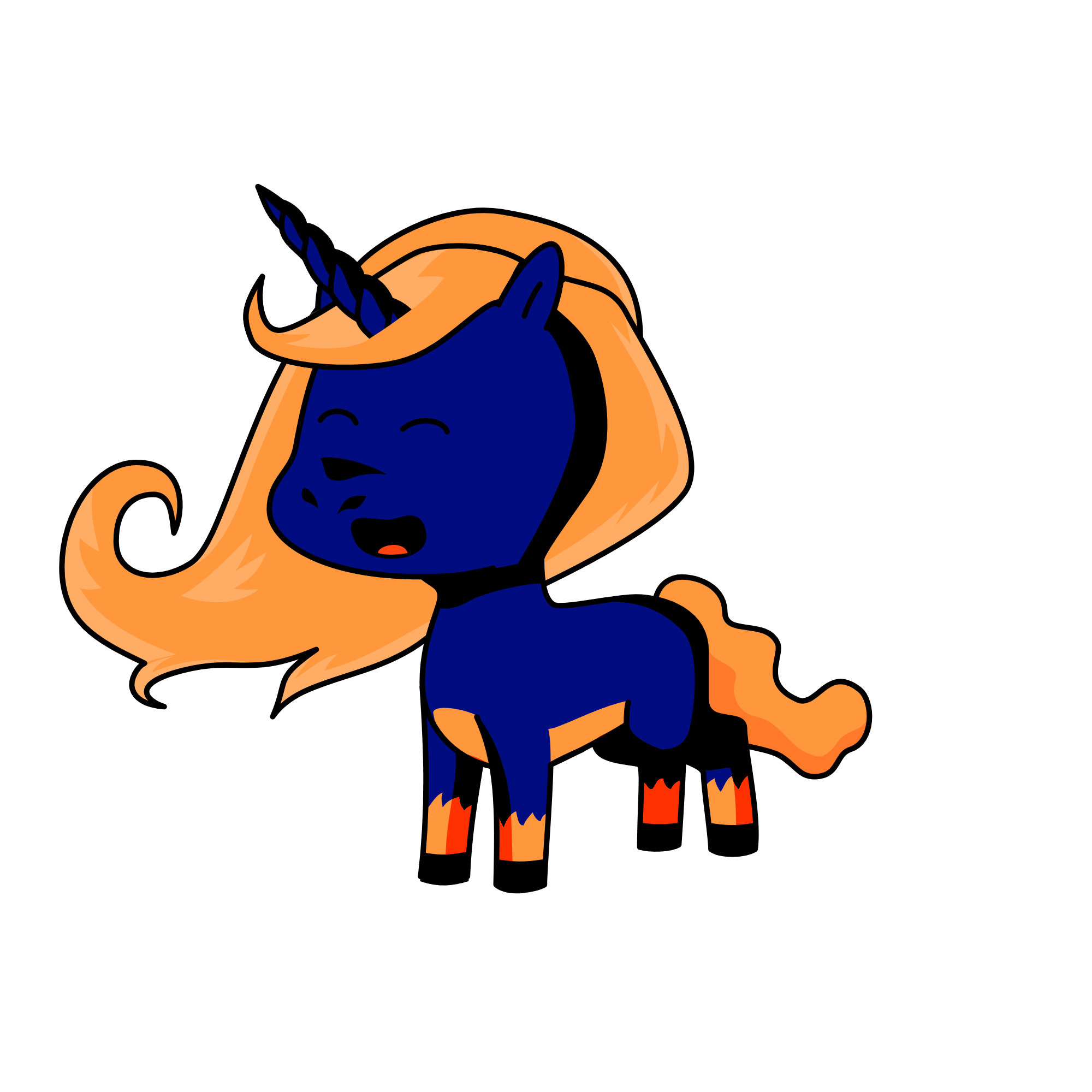 Sunset Doom, the unicorn