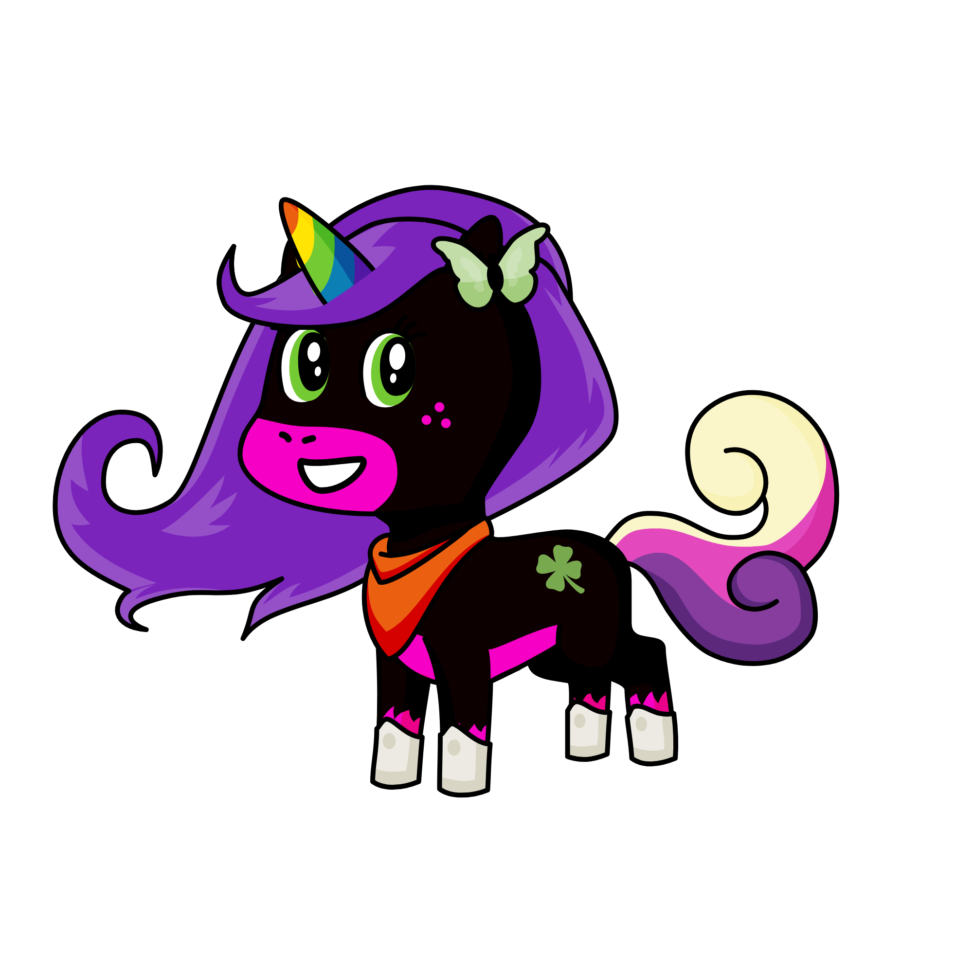 Black Beauty, the unicorn