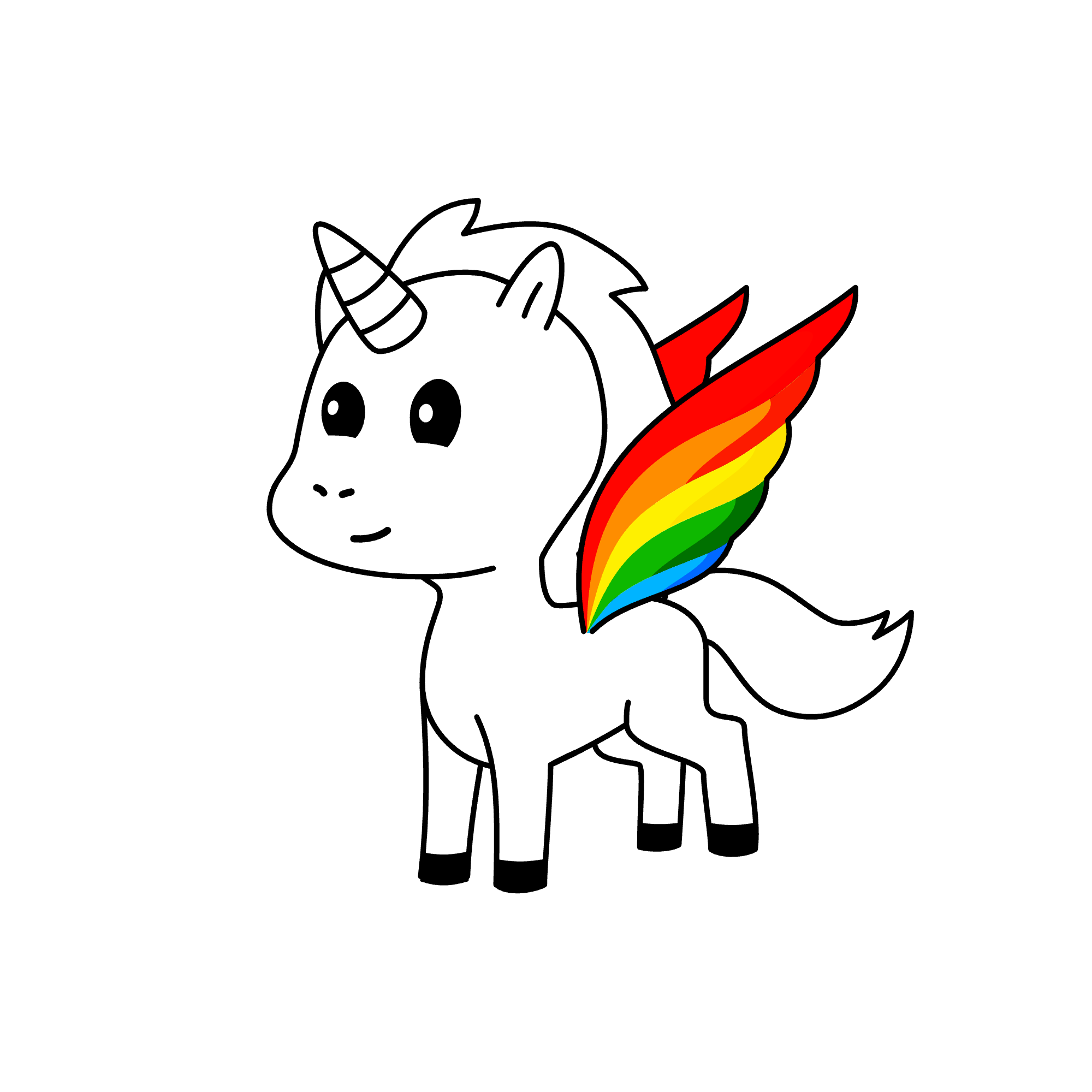 Go to about in order to get wings , the unicorn