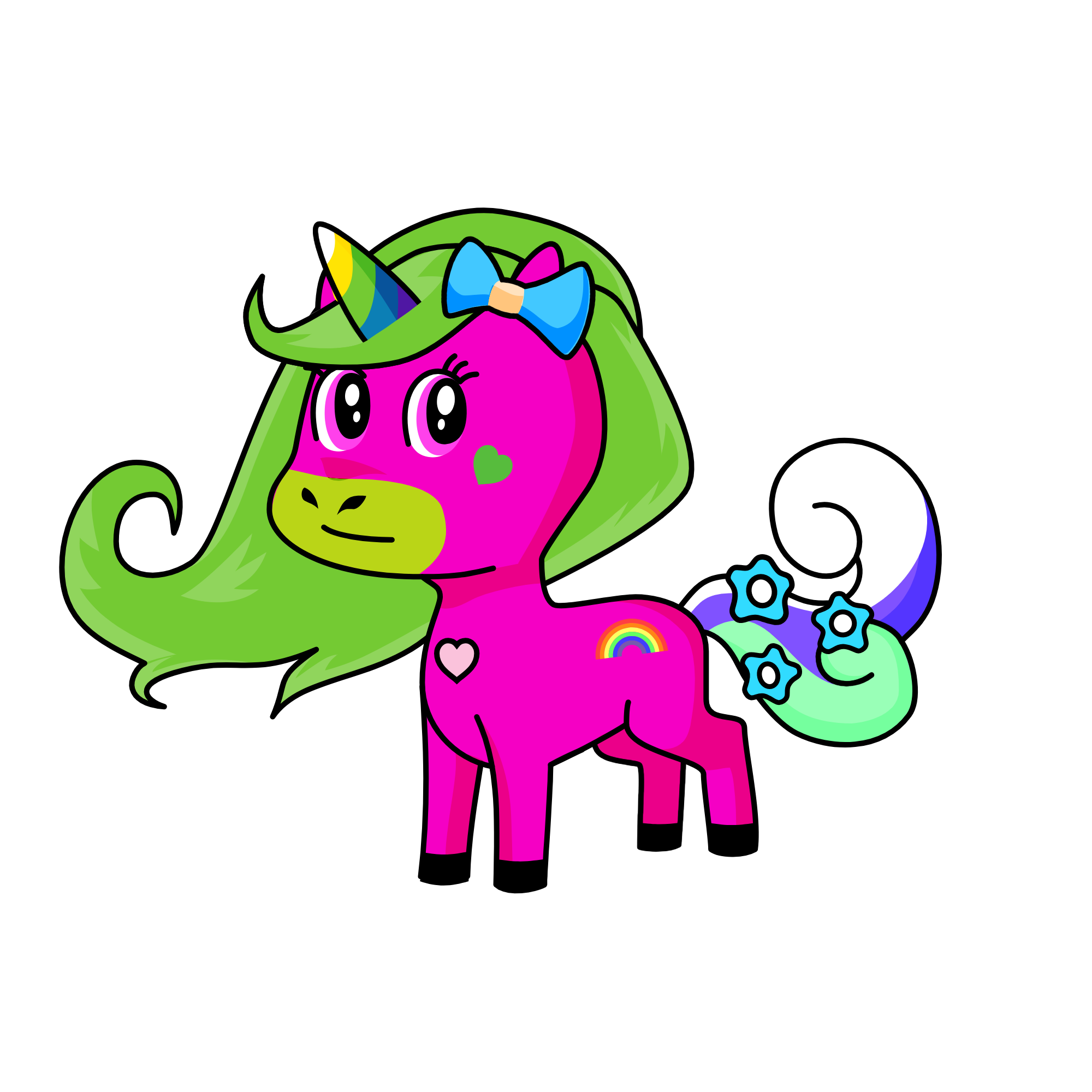 Sparkles, the unicorn