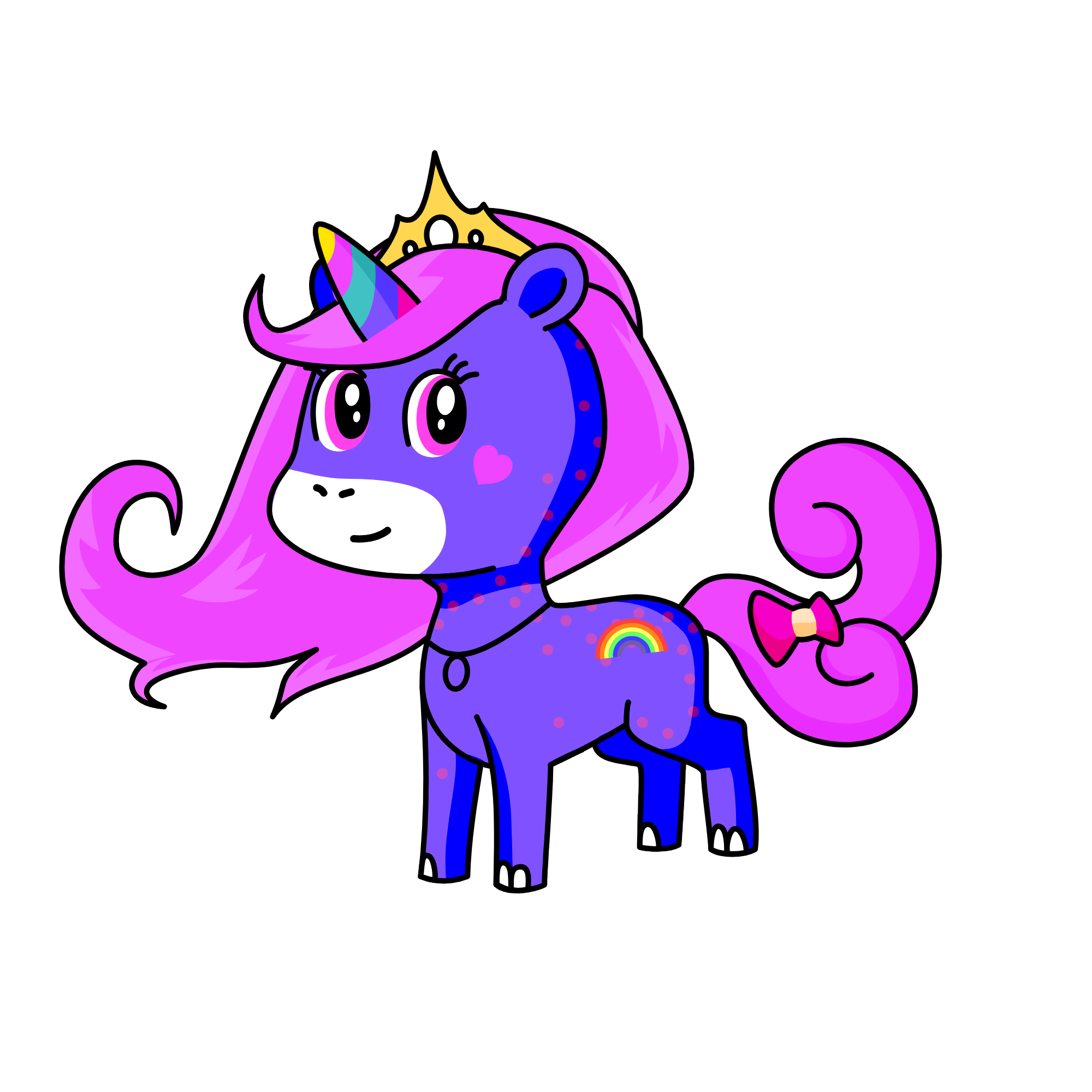 Violet, the unicorn