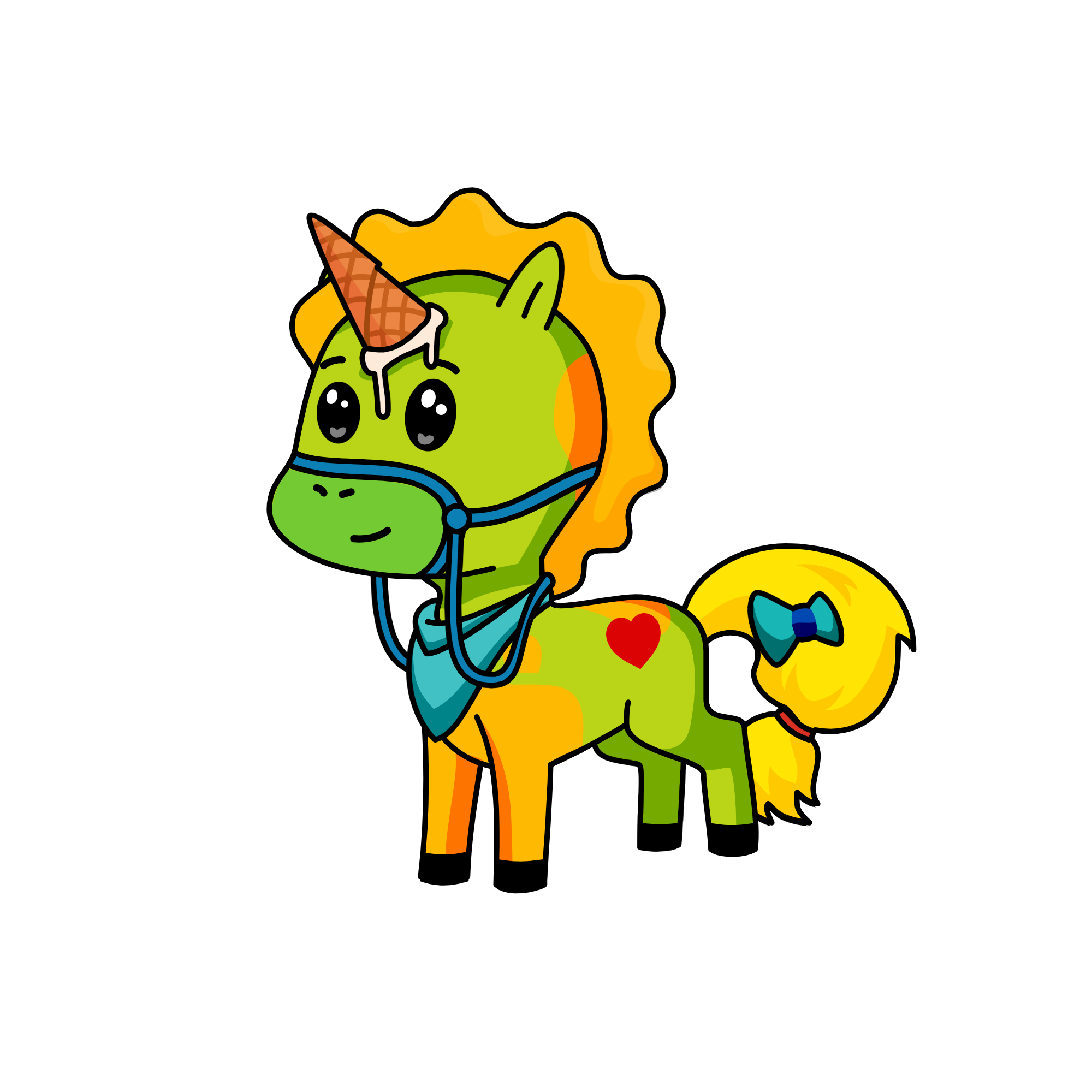 ice cream, the unicorn
