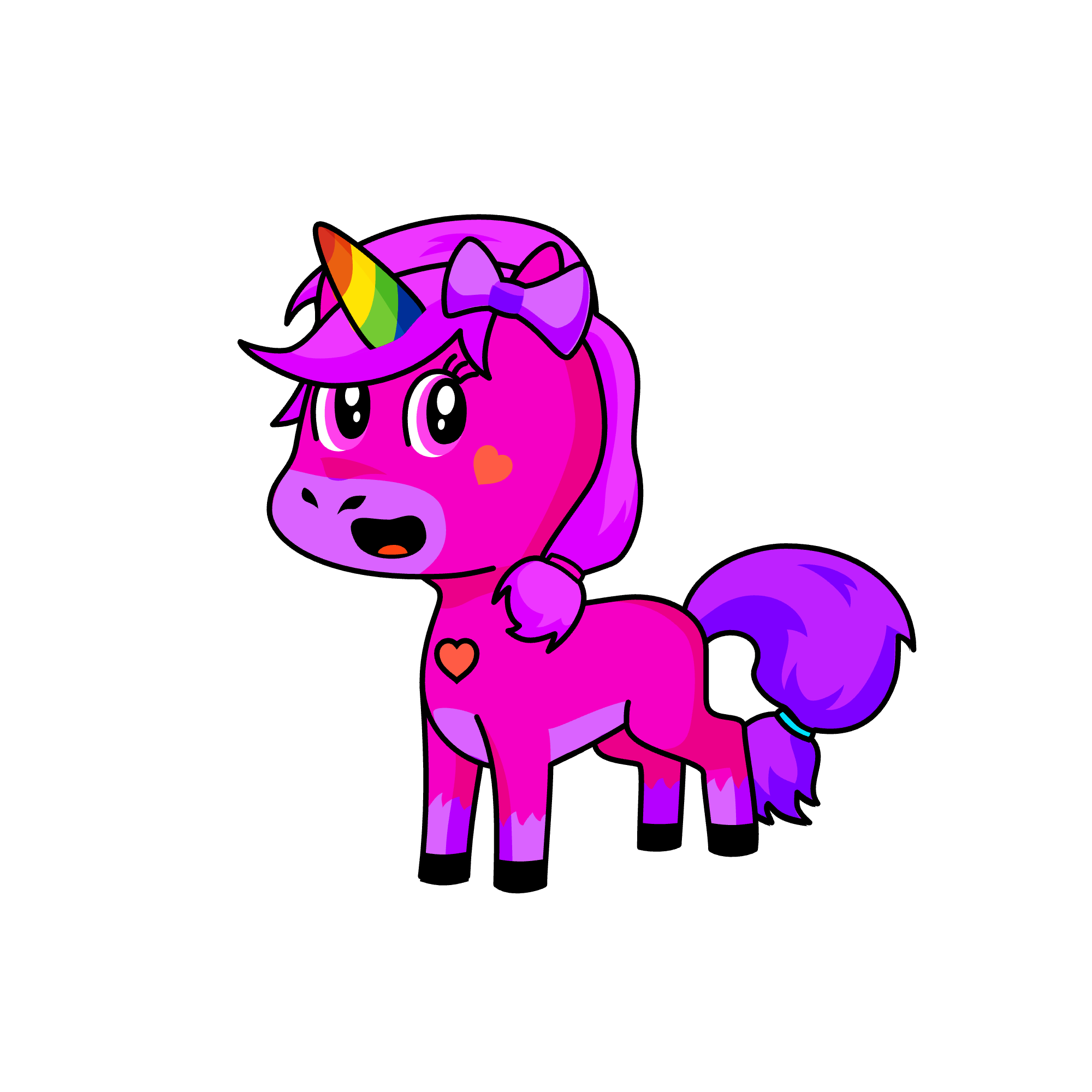 sparkle heart, the unicorn
