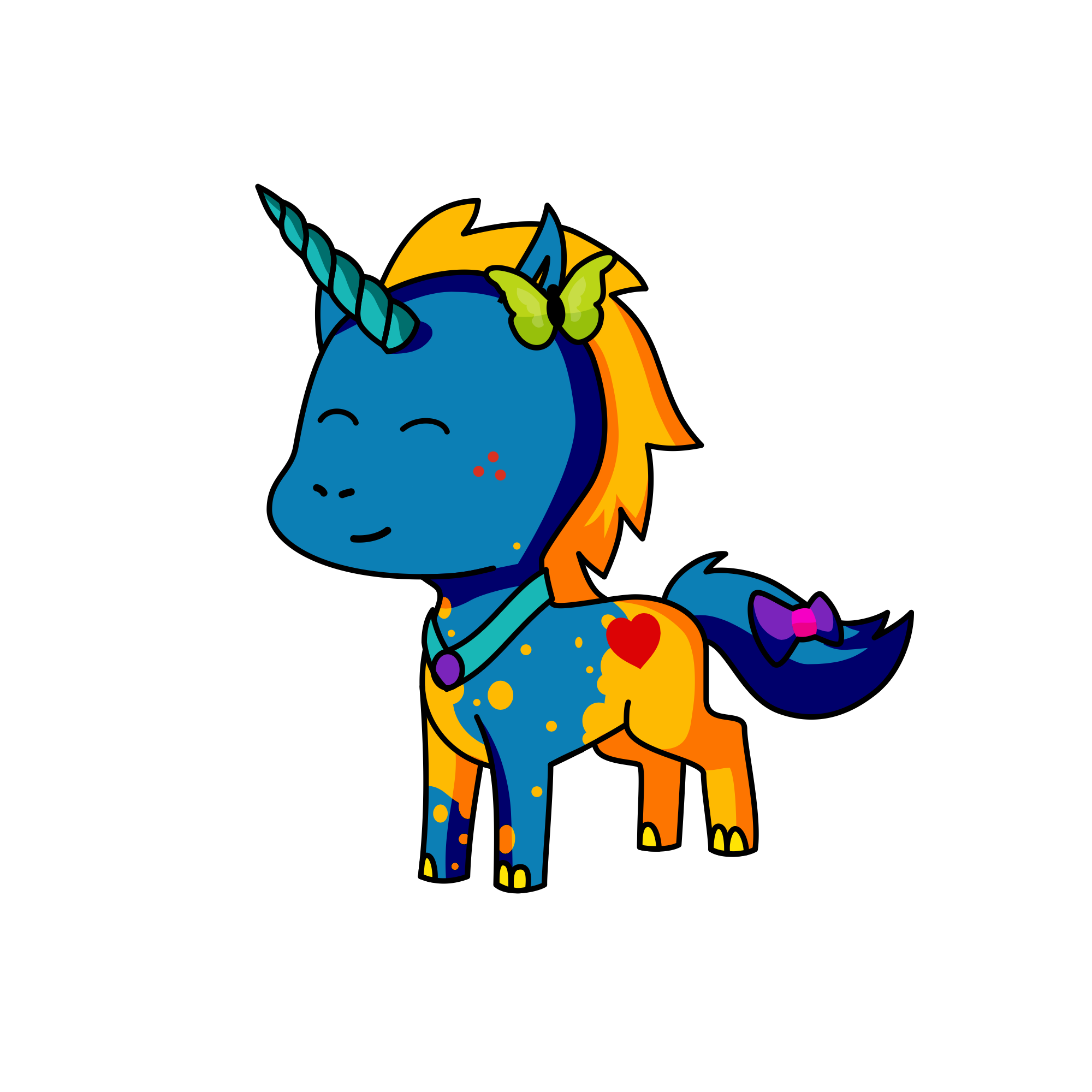 You got an f , the unicorn