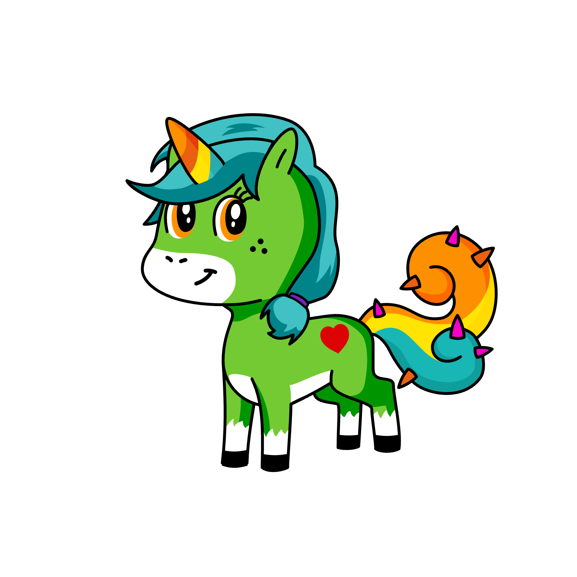 Fofu furry cuffy, the unicorn