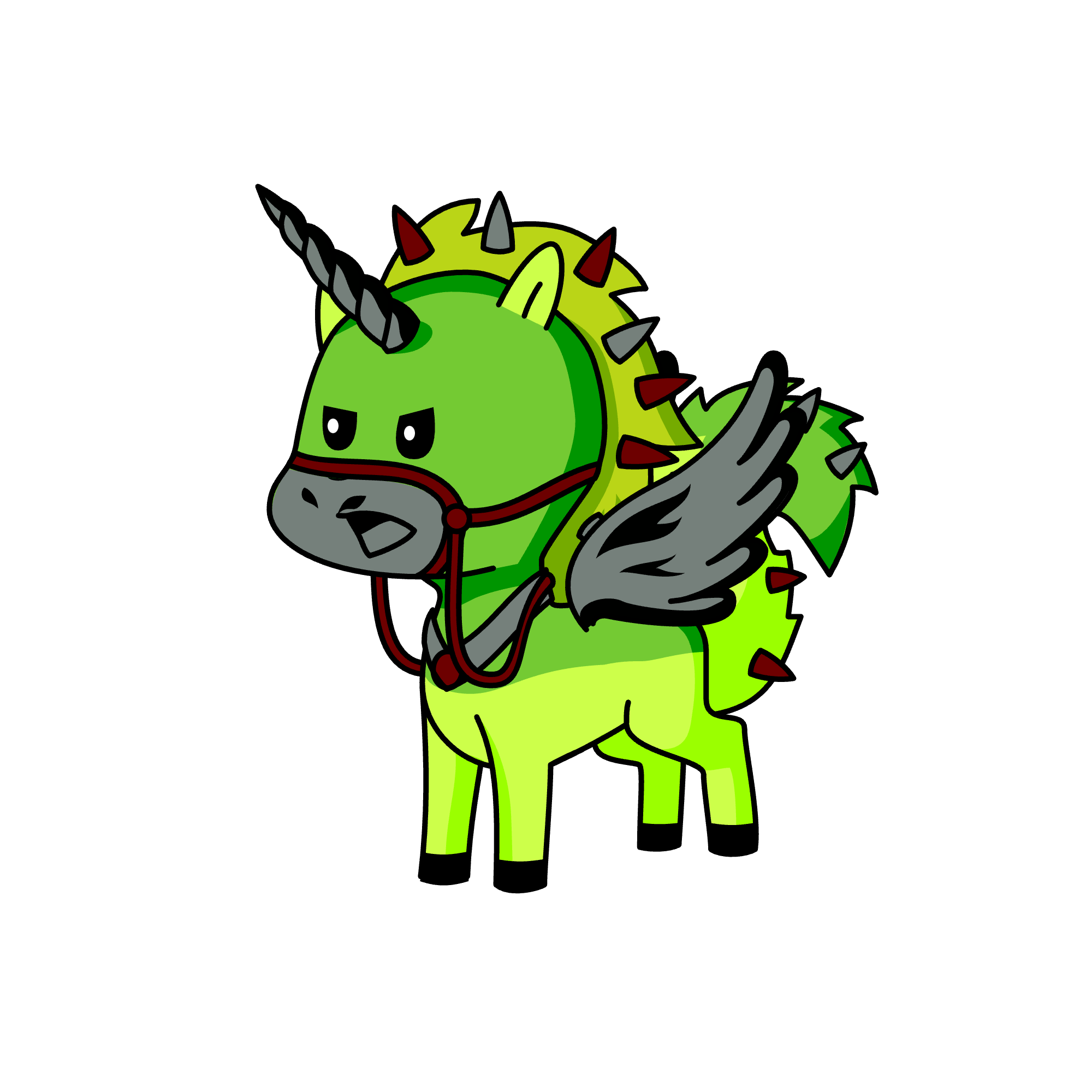 Robot carre, the unicorn
