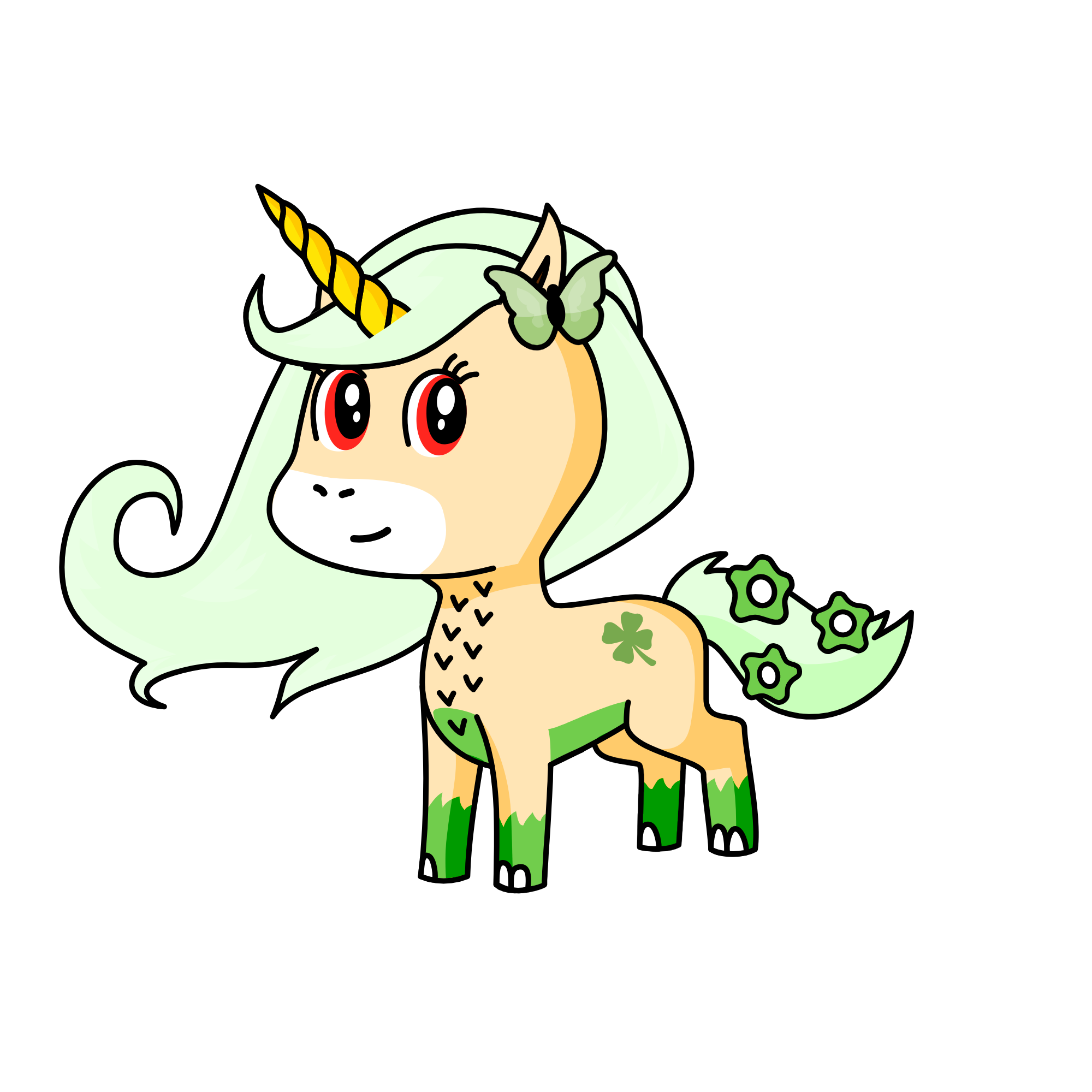 white lily, the unicorn