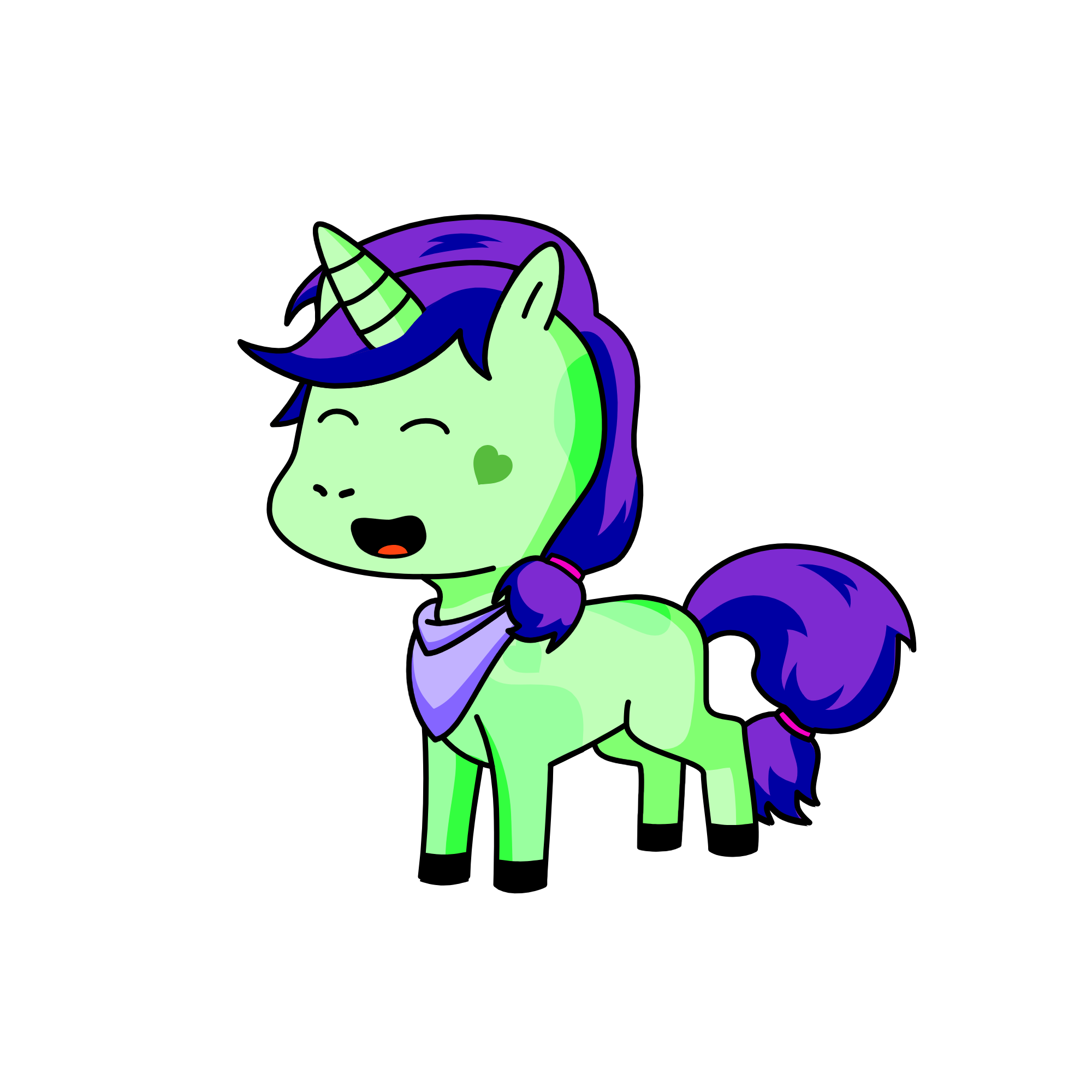 greenibeth, the unicorn