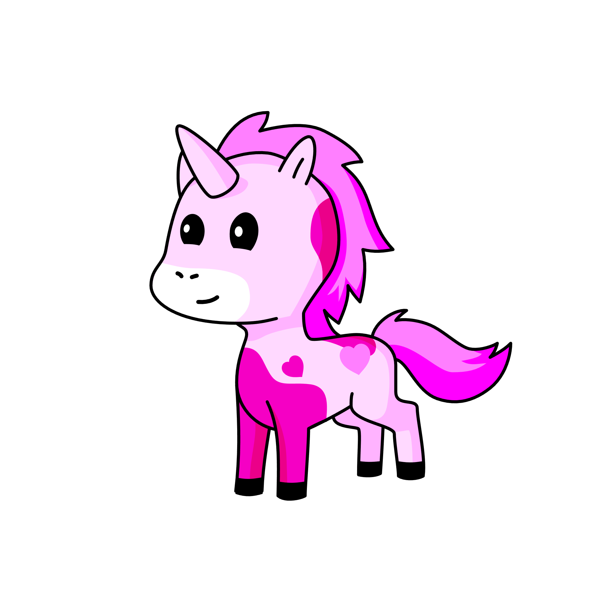 Pixel lover, the unicorn