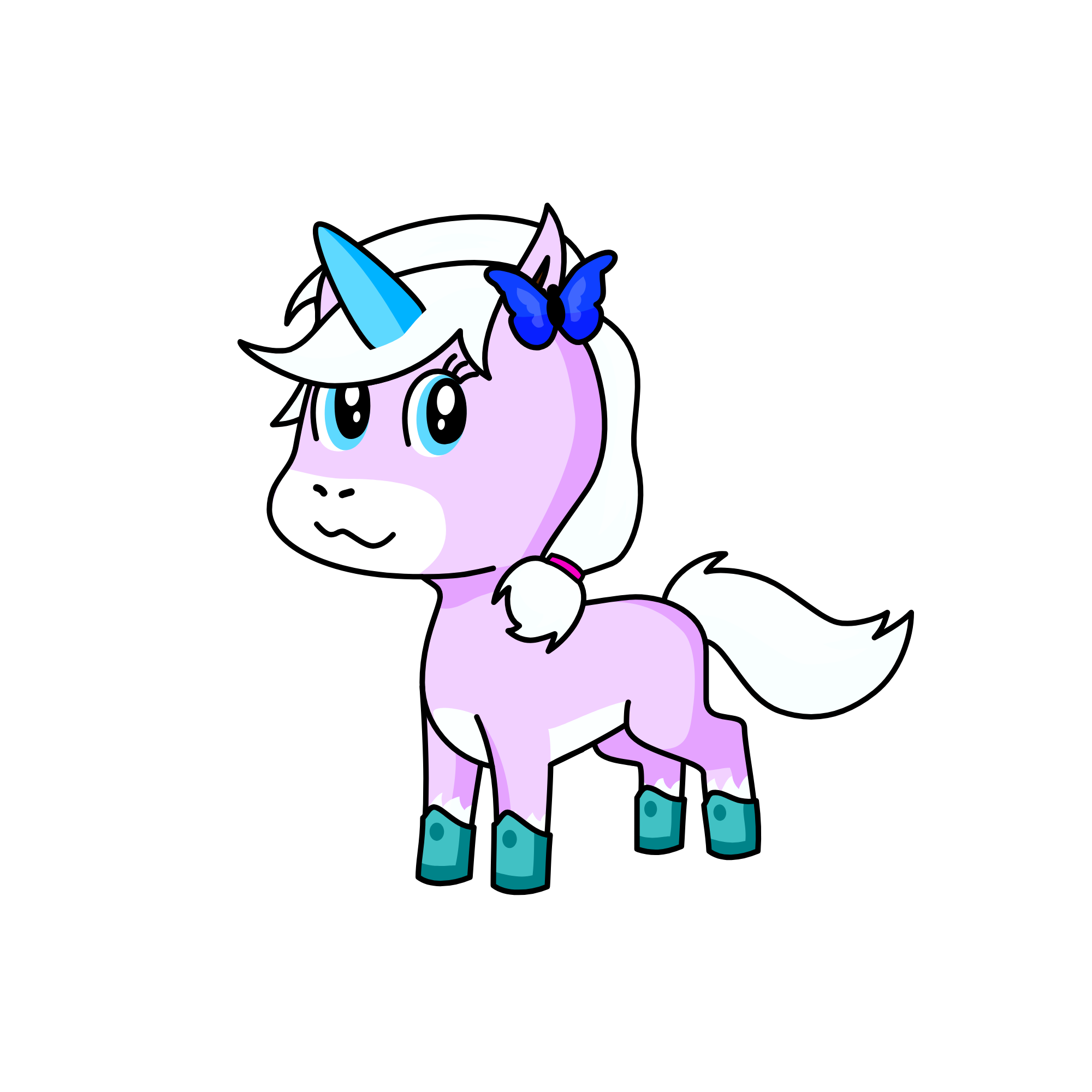 Cloudy, the unicorn