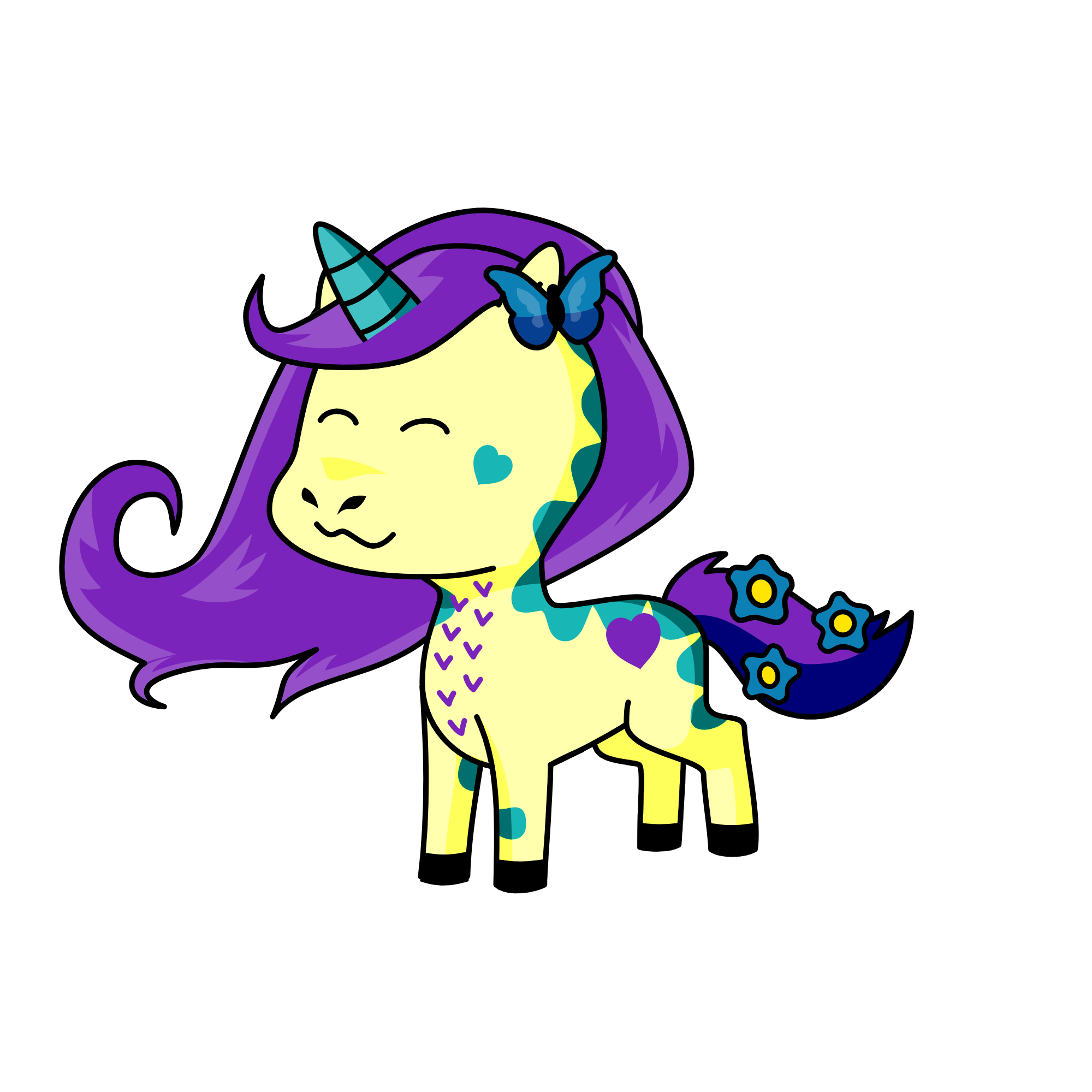 Mrs. Evangeline, the unicorn