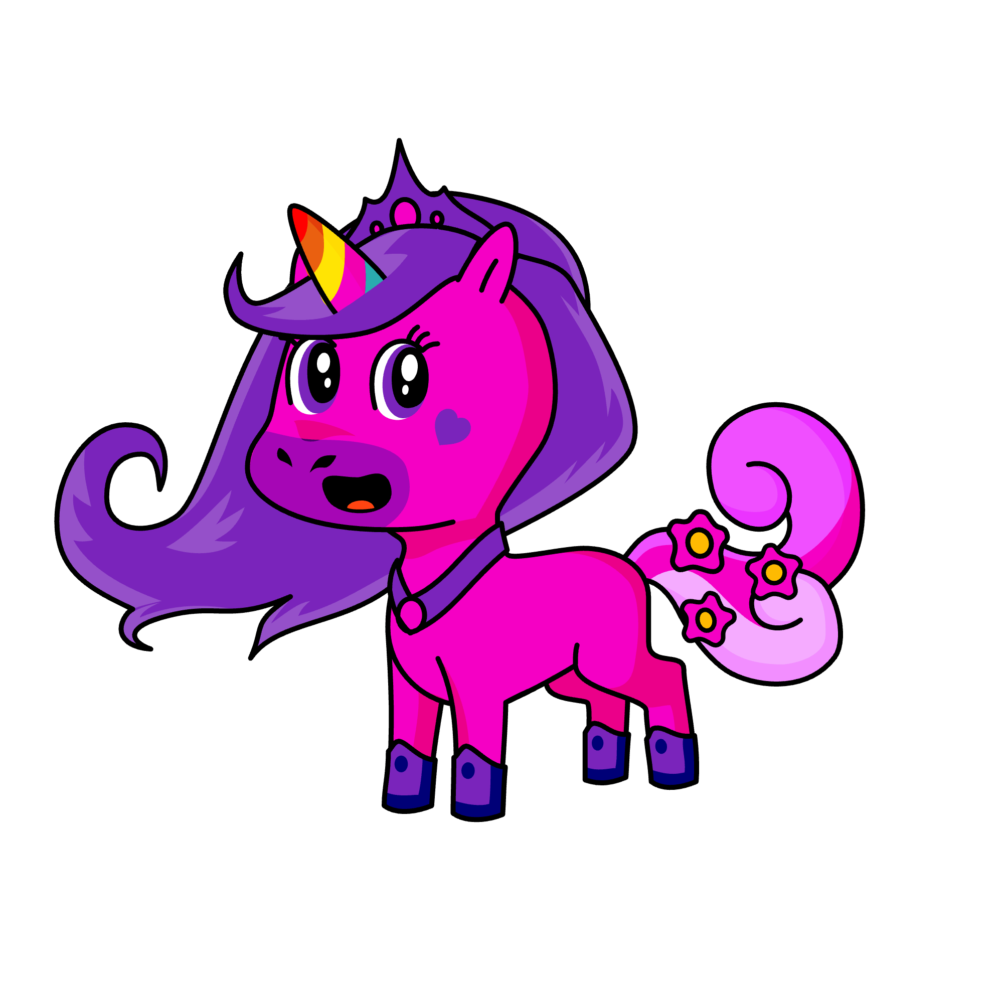 princess glitter, the unicorn