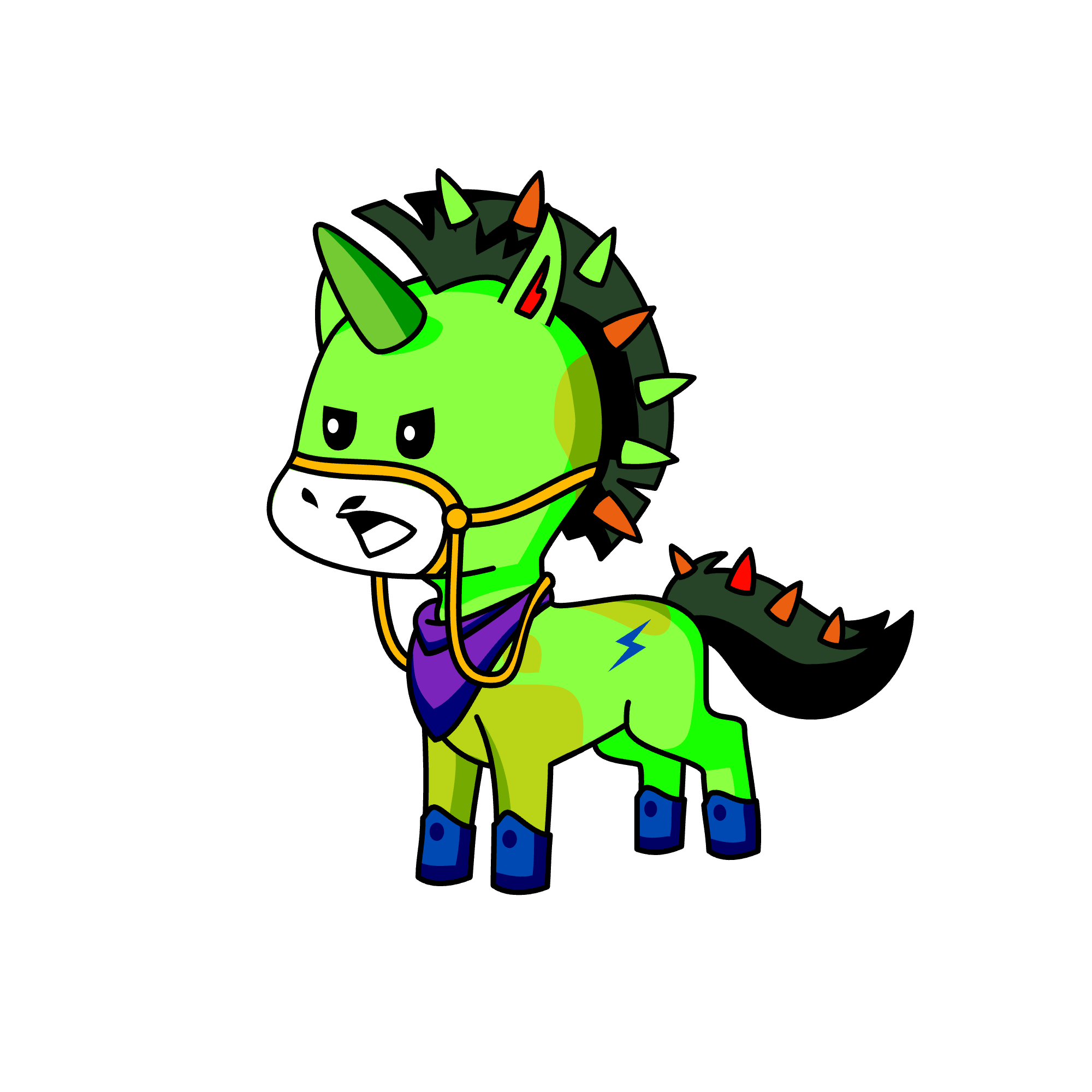 Punkster, the unicorn