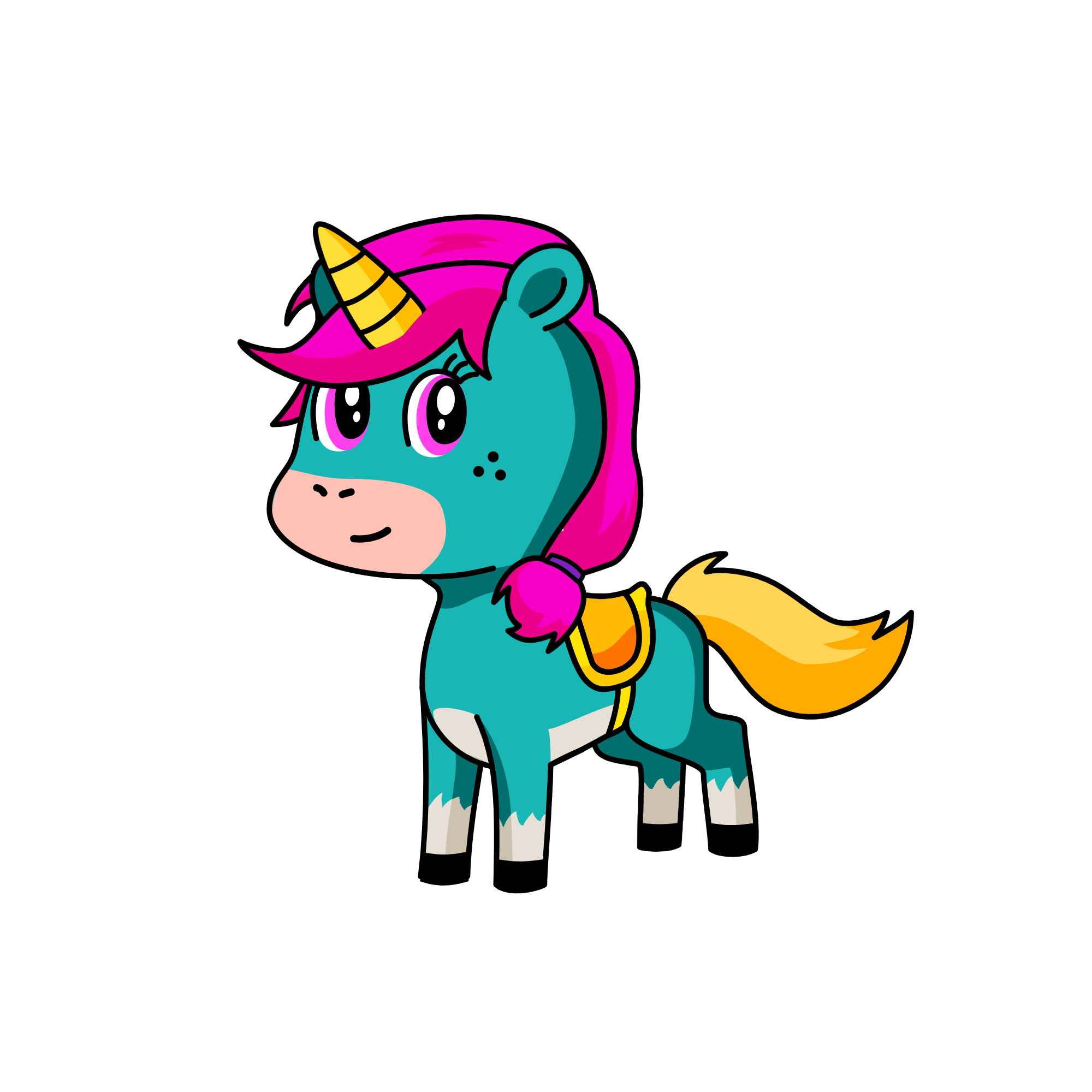 toy girl, the unicorn