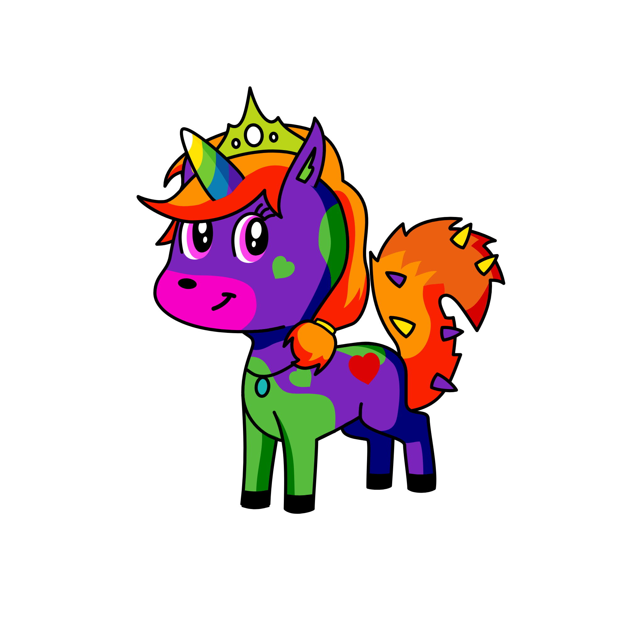 rainbow!, the unicorn
