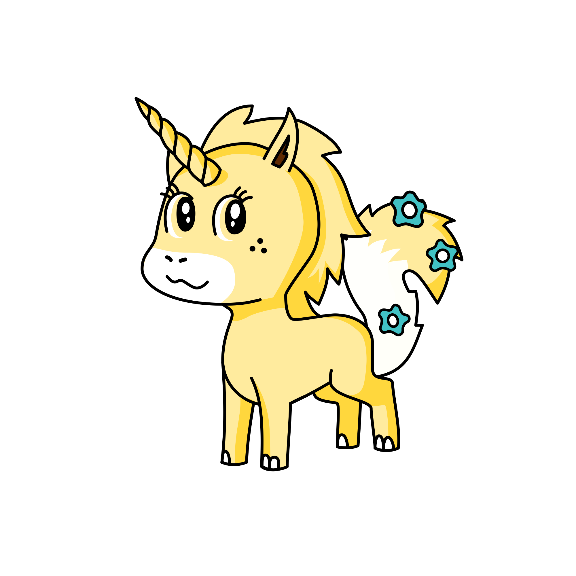 Sandstorm (yea like the warrior cats character), the unicorn
