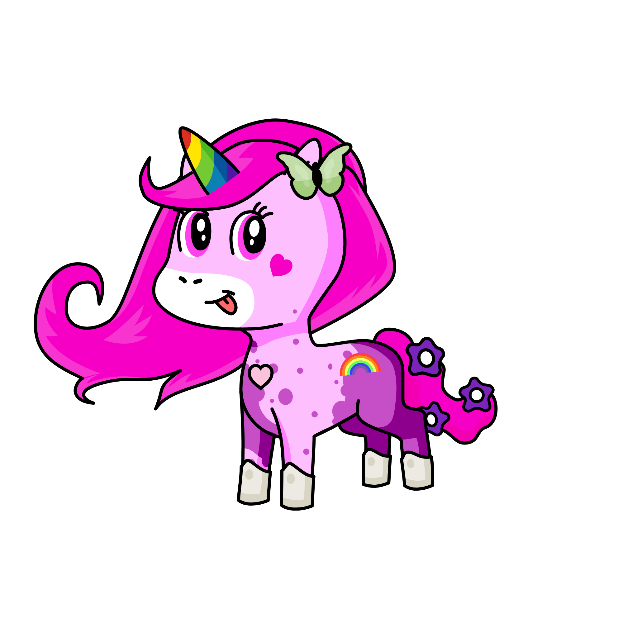rainbowcorn, the unicorn