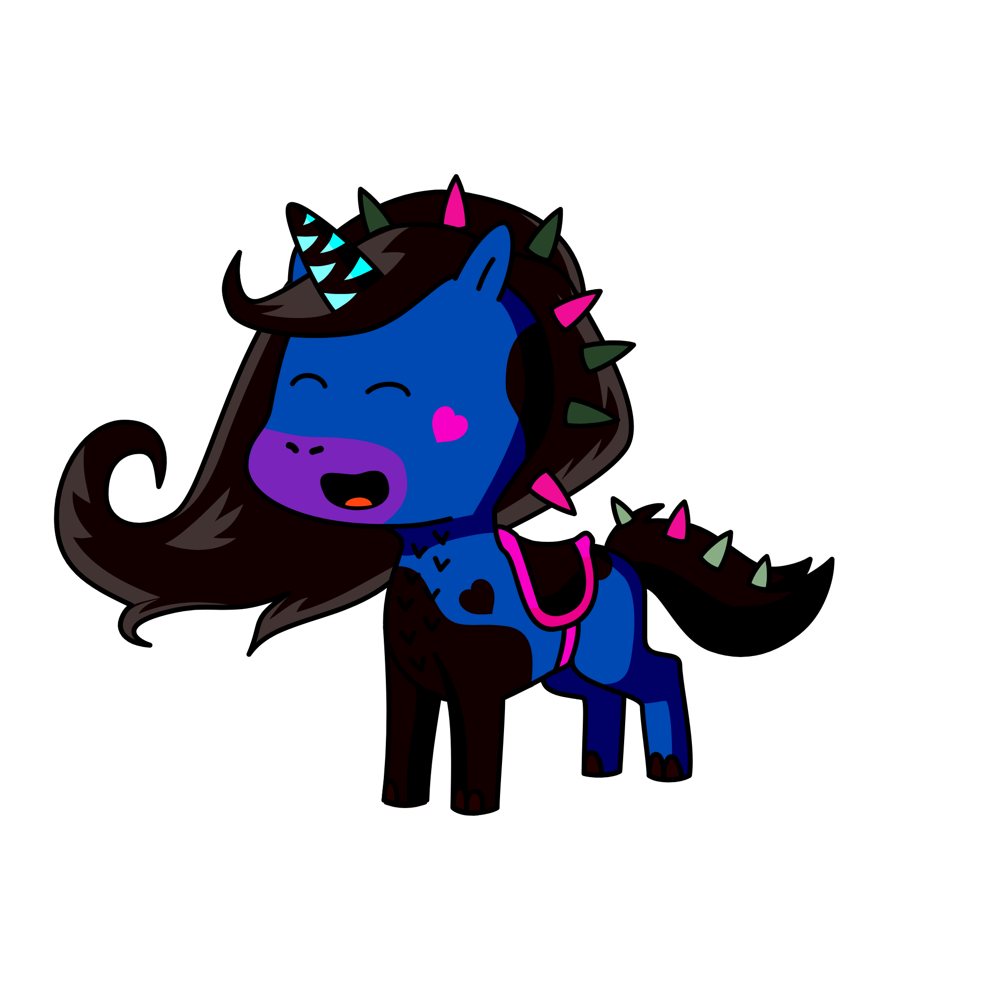 Baddie, the unicorn