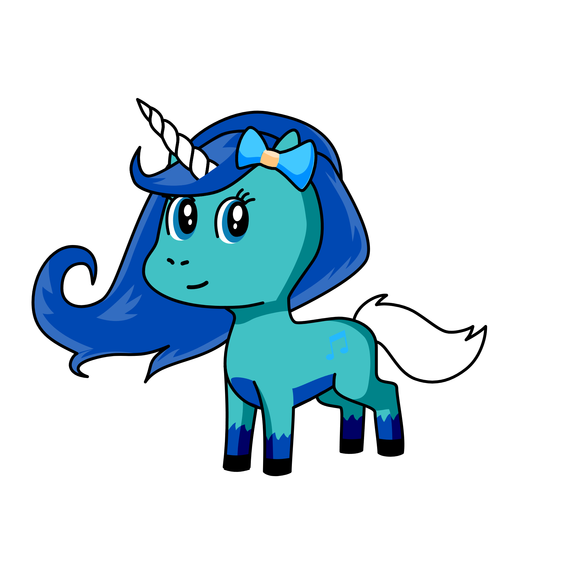 Snowy, the unicorn