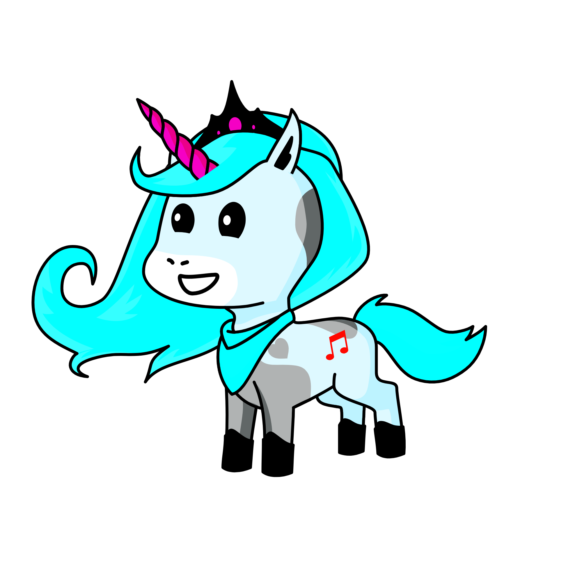 Hatsune Miku, the unicorn