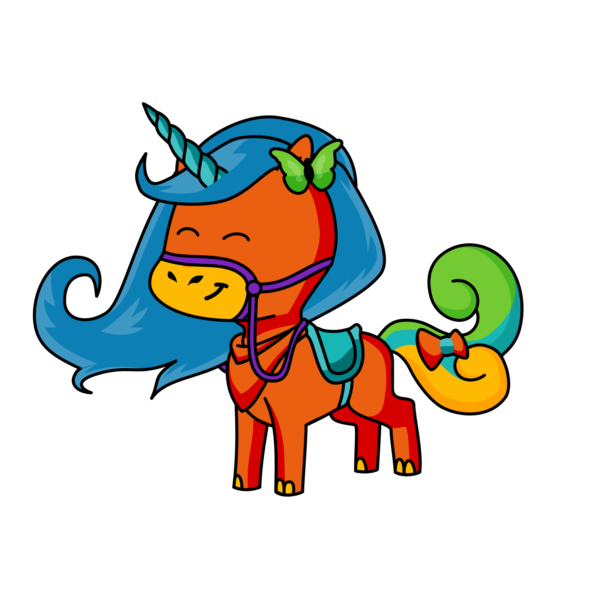 Lady, the unicorn