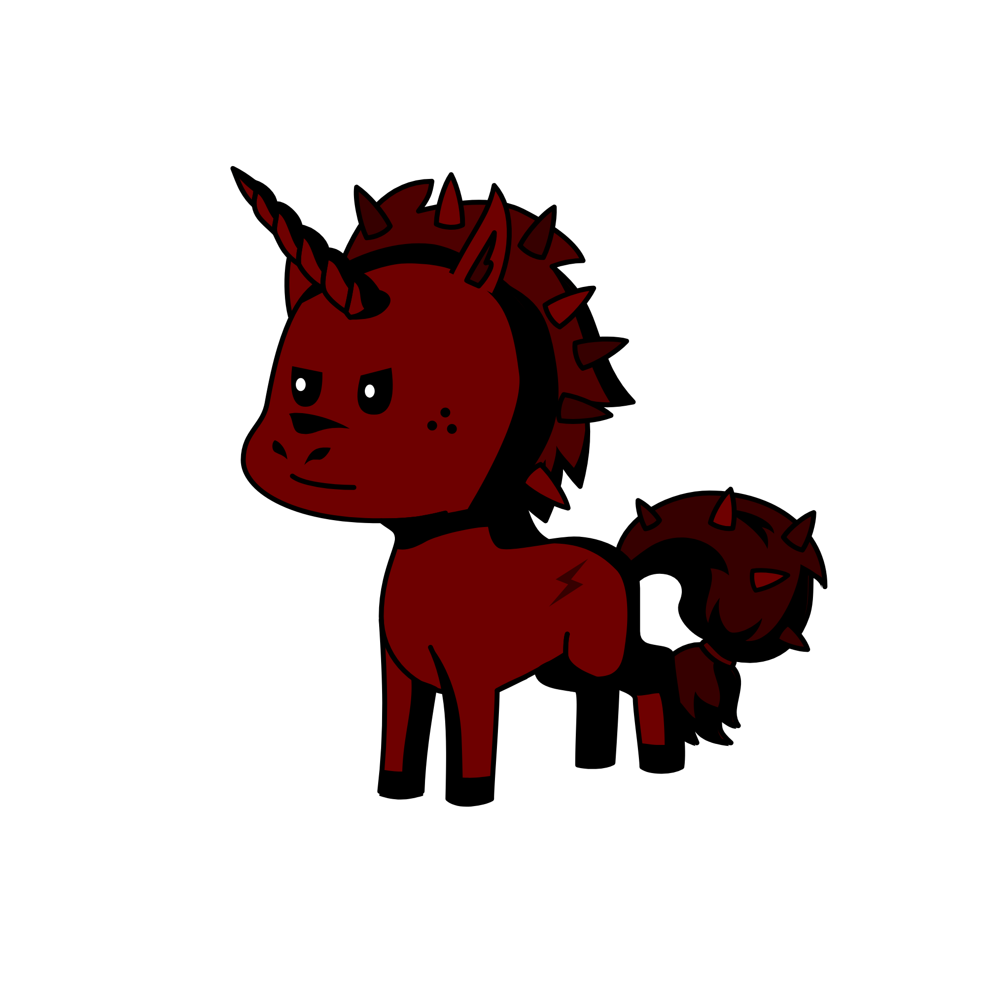 RAVEN she is half demon, the unicorn