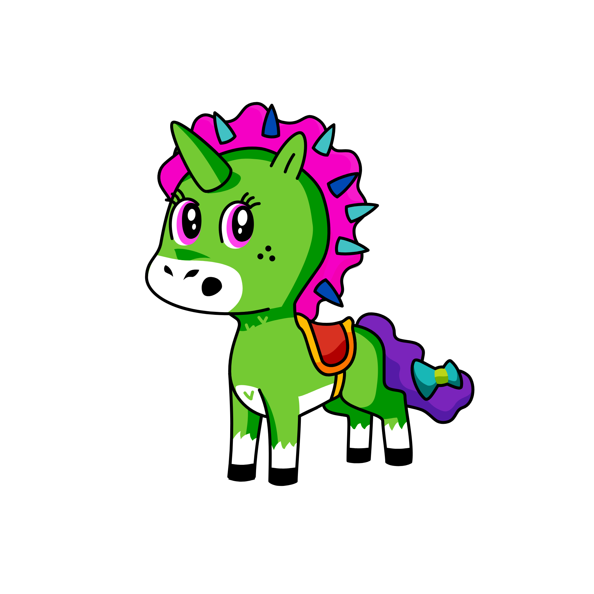 rainbow , the unicorn