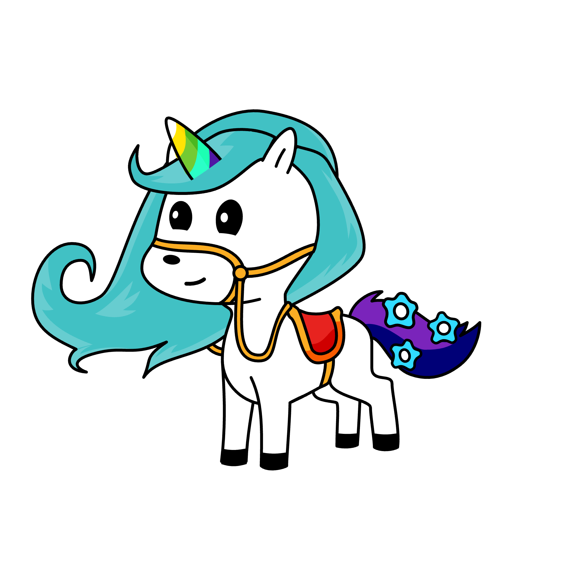 cute, the unicorn