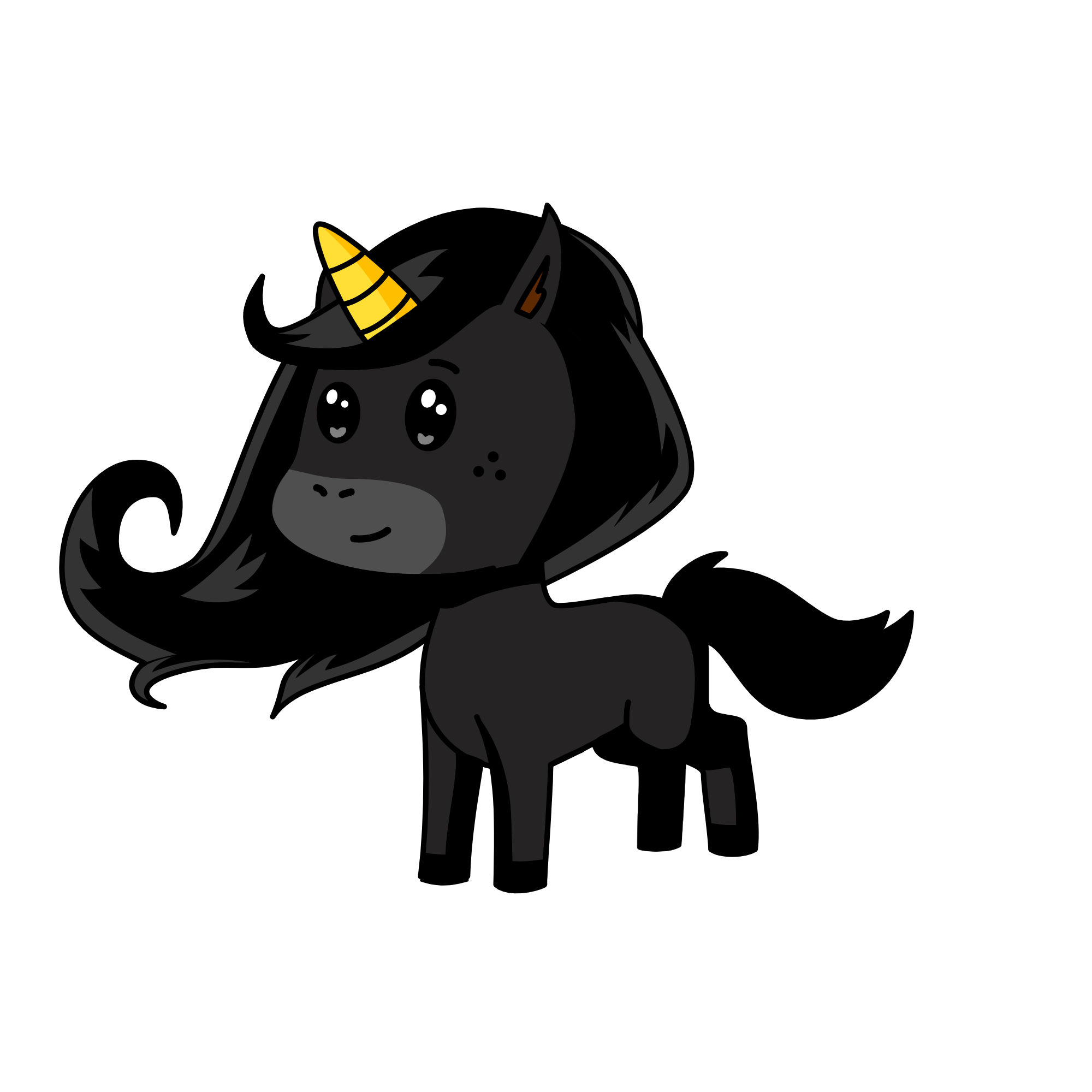 Midnight, the unicorn