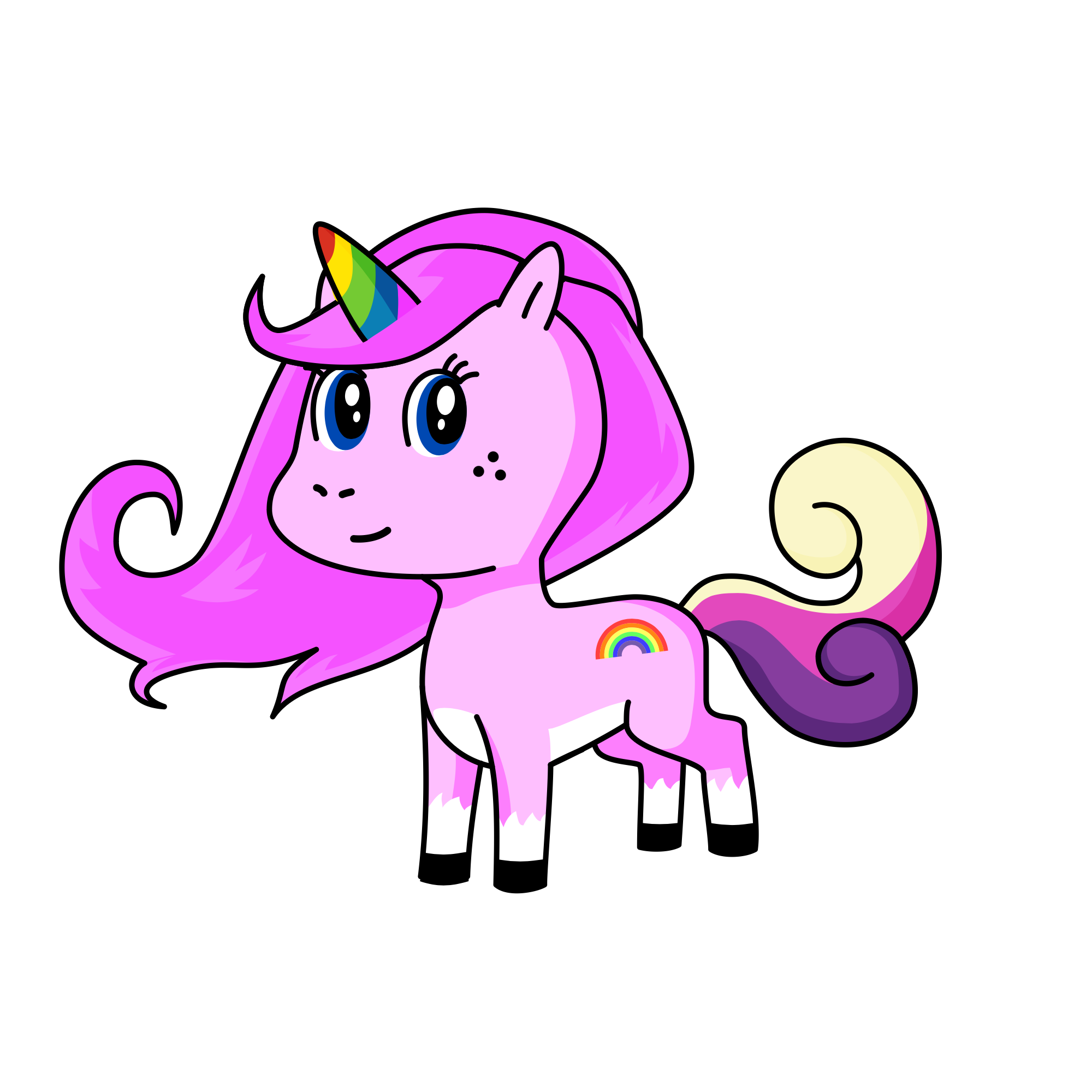 Lila tea rose, the unicorn