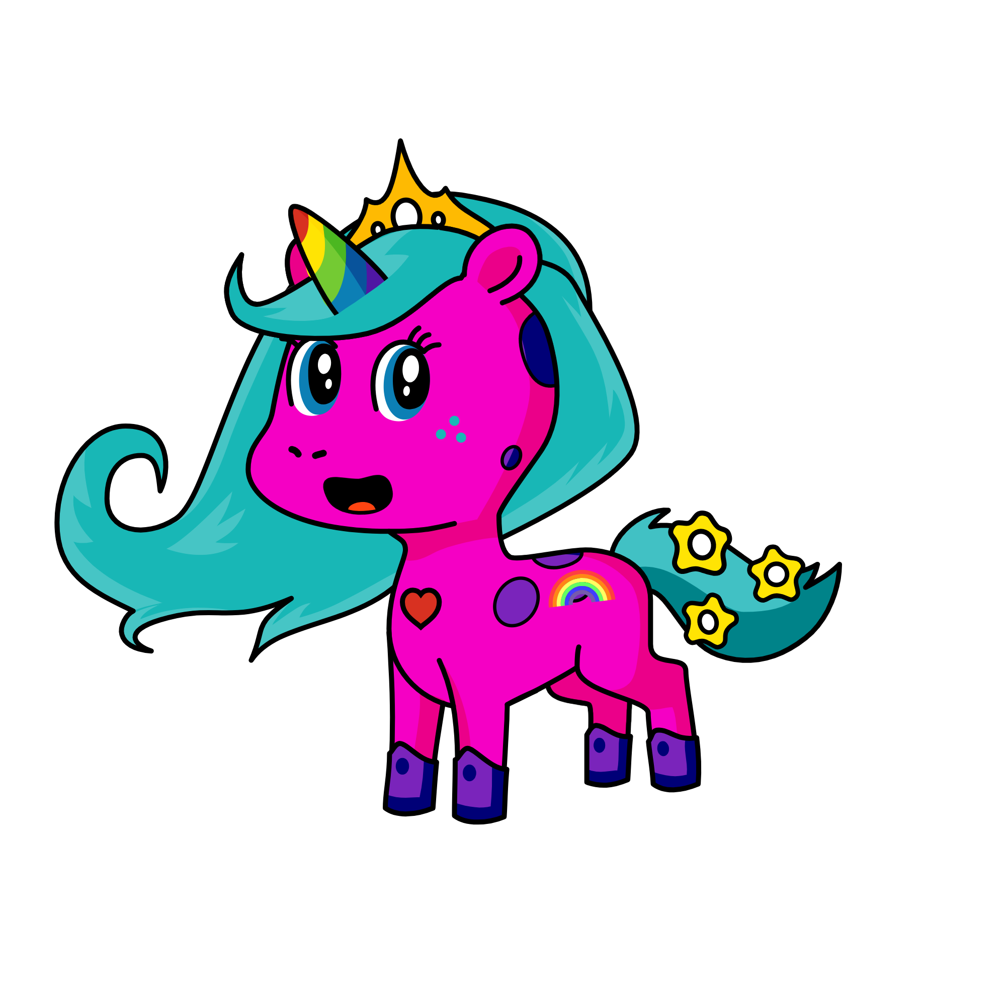 Princess Party, the unicorn
