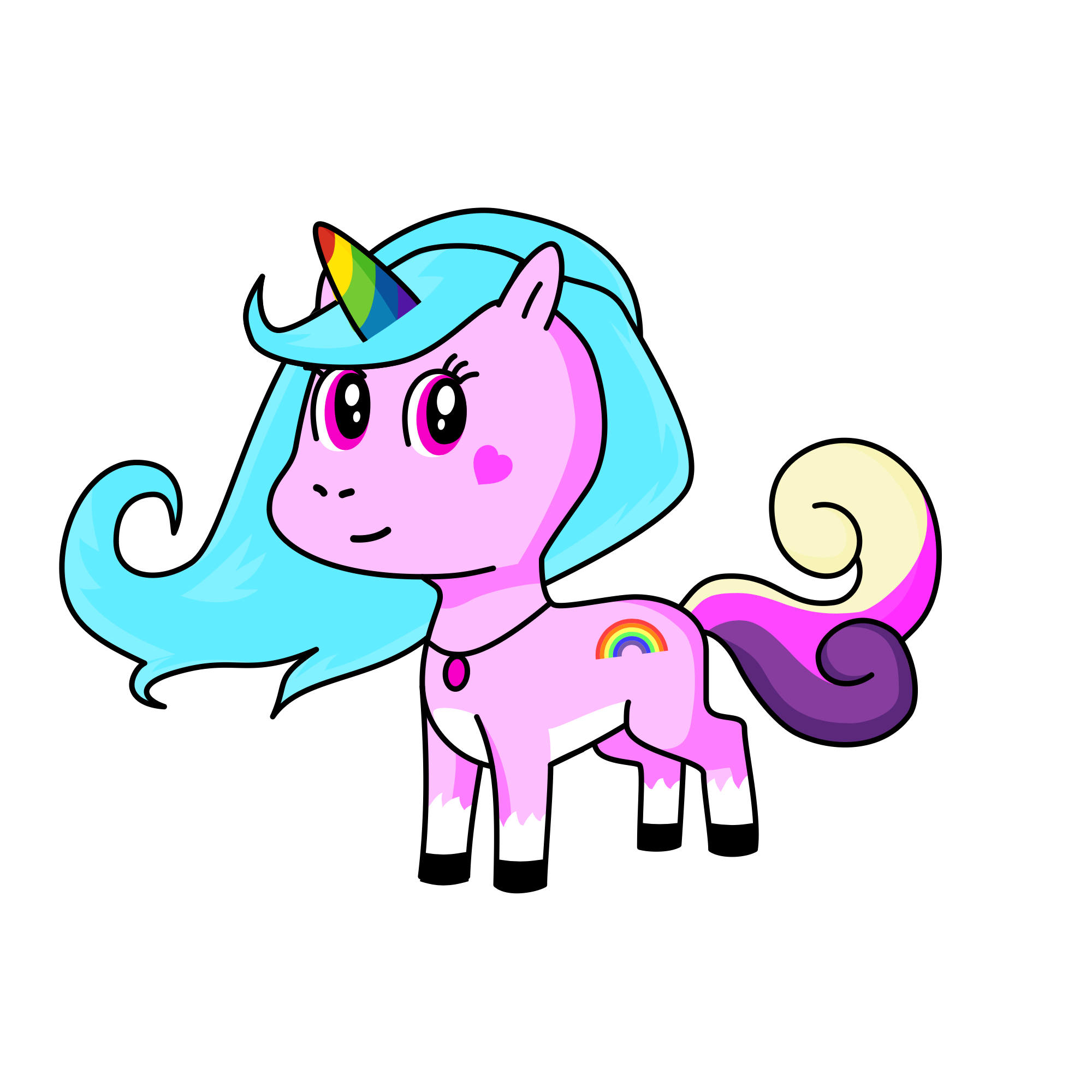 Cotton candy, the unicorn