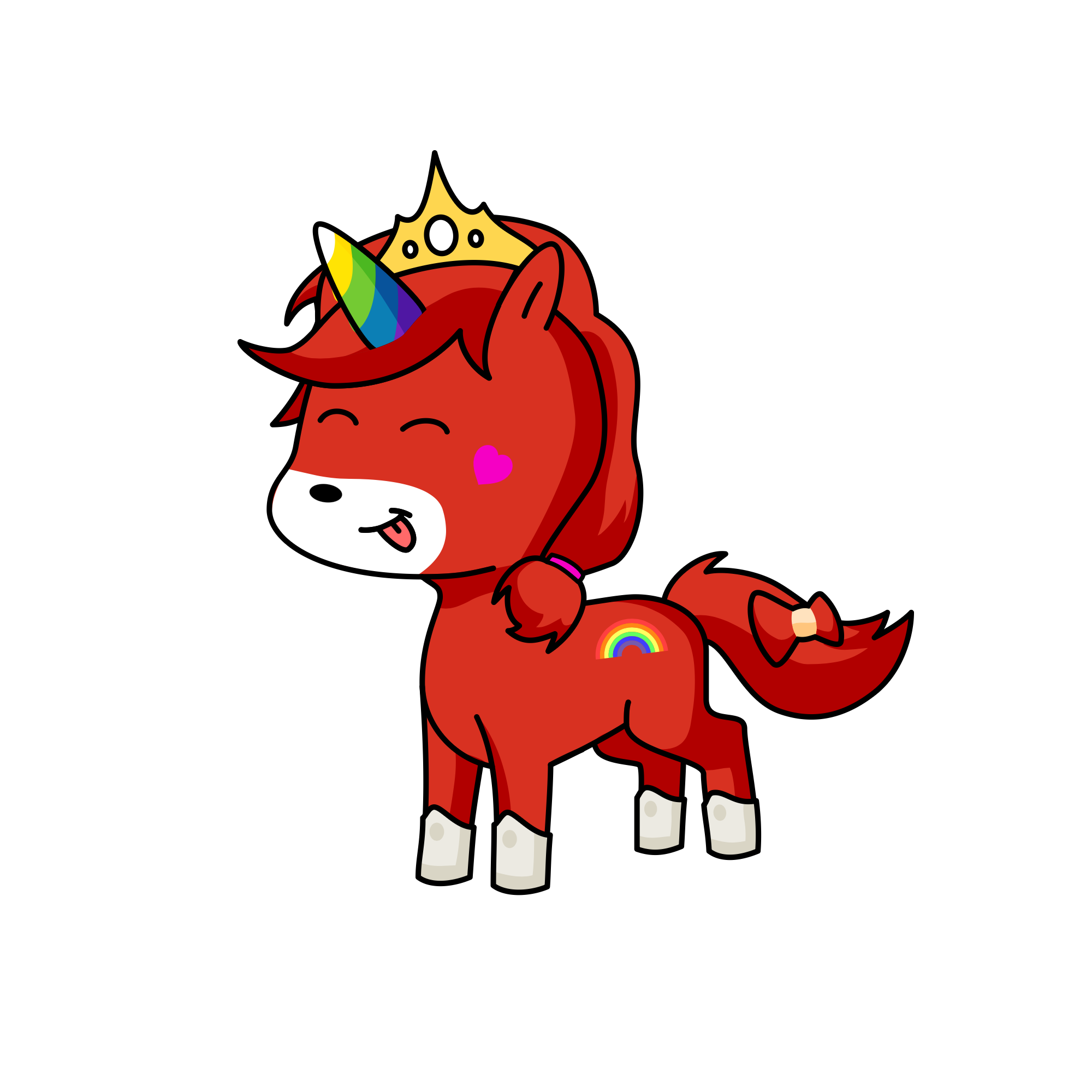 Red, the unicorn